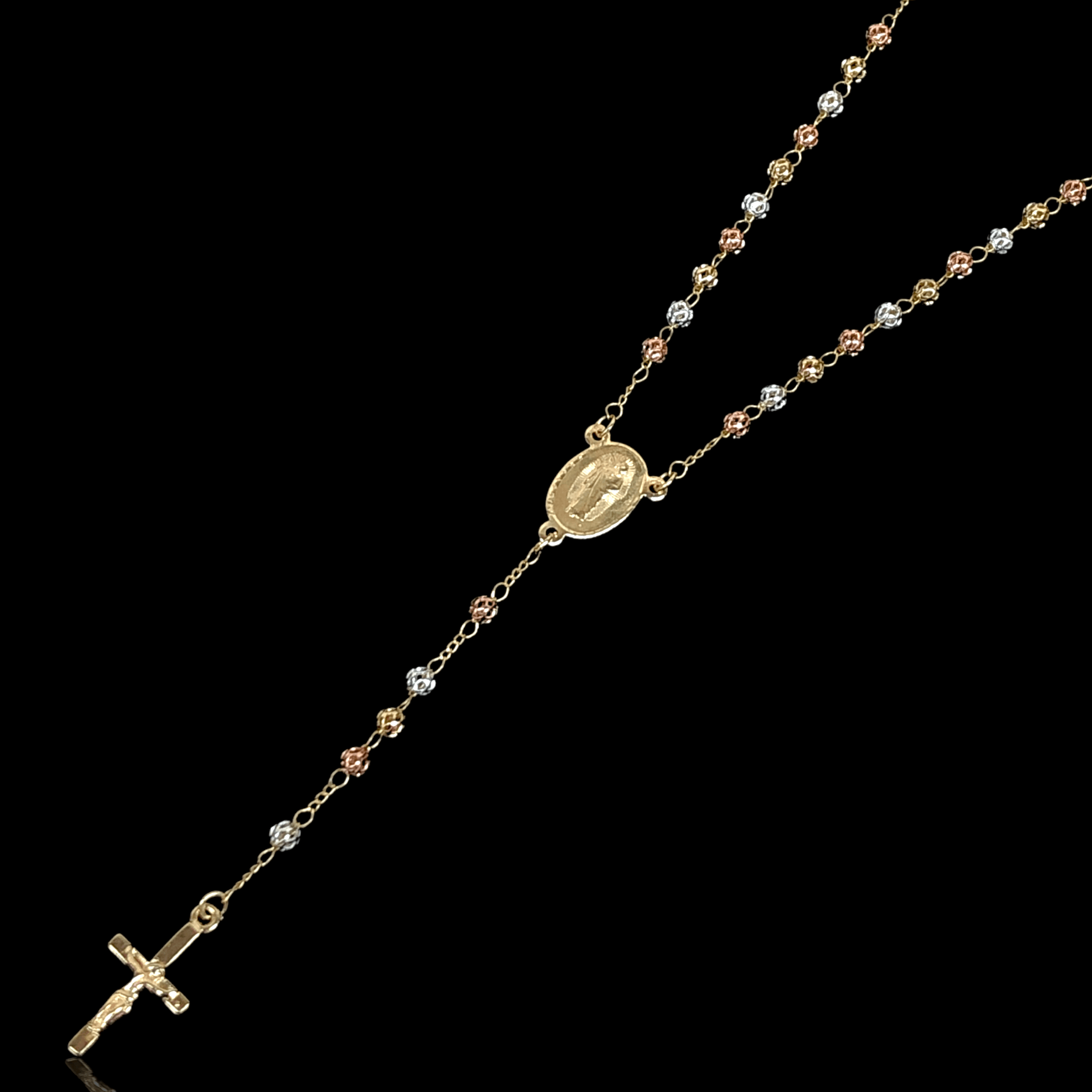 OLR 0007 -18K Gold Filled Oro Laminado NEW, ROSARY - KUANIA