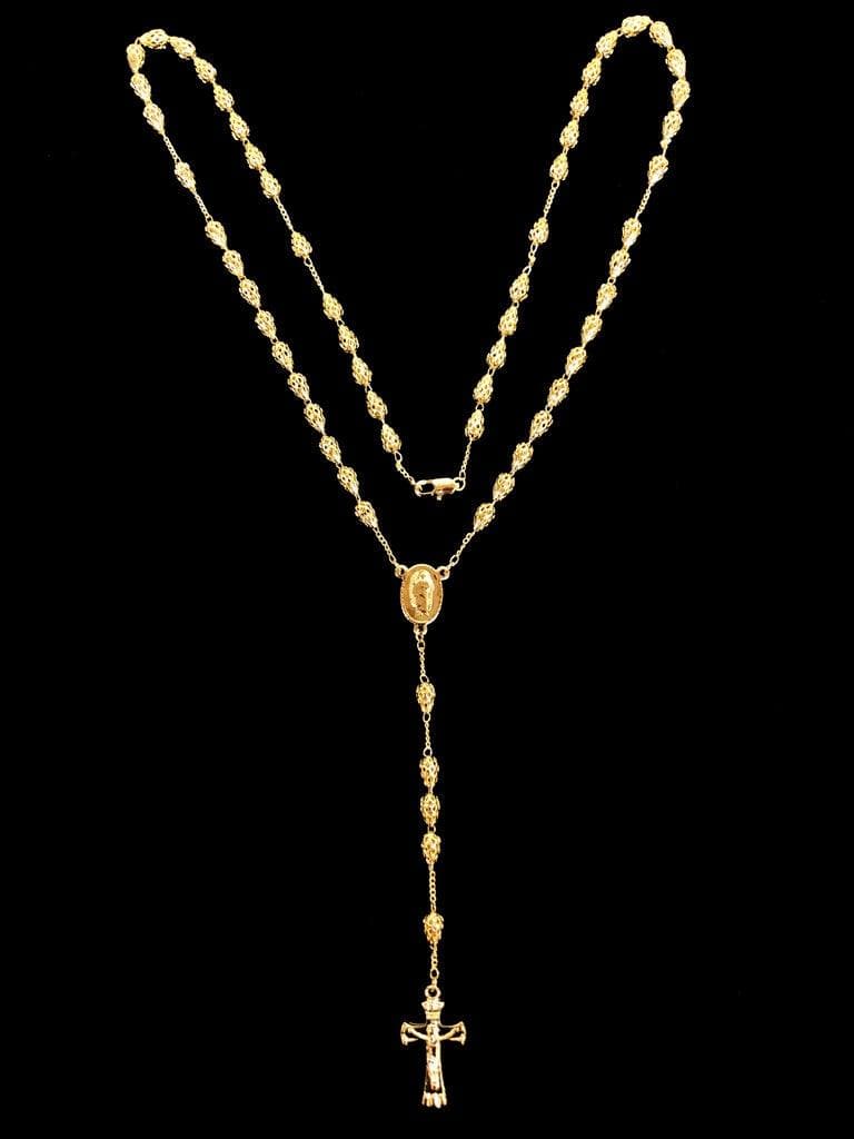 OLR 0010 -18K Gold Filled Oro Laminado ROSARY - KUANIA