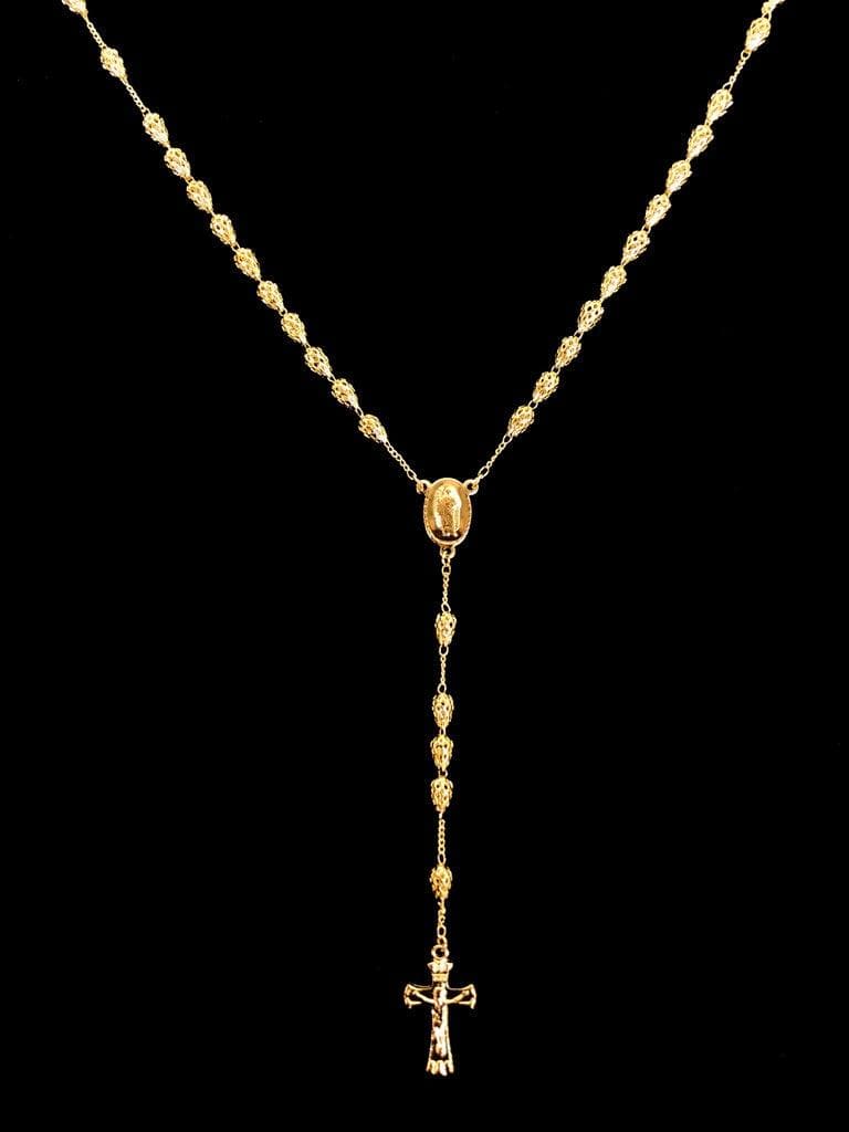 OLR 0010 -18K Gold Filled Oro Laminado ROSARY - KUANIA