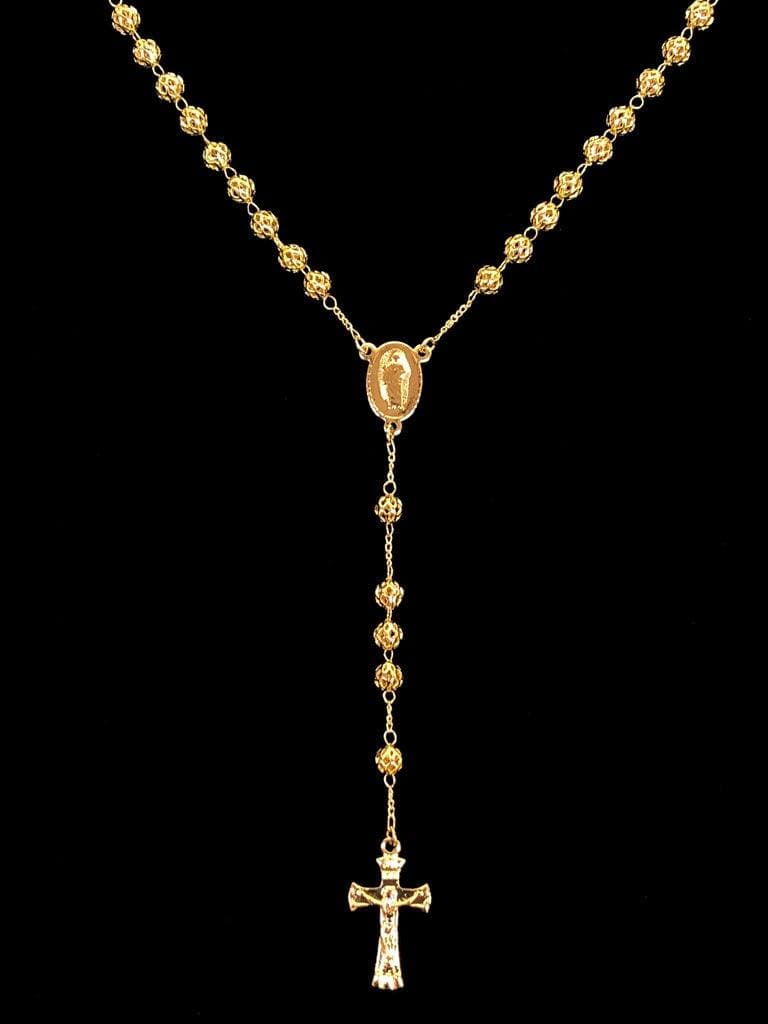 OLR 0011 -18K Gold Filled Oro Laminado ROSARY - KUANIA