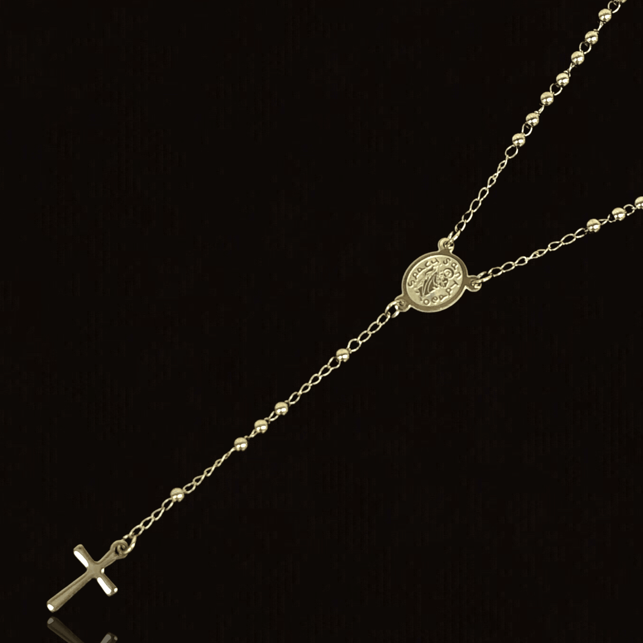 OLR 0027 -18K Gold Filled Oro Laminado NEW, ROSARY - KUANIA