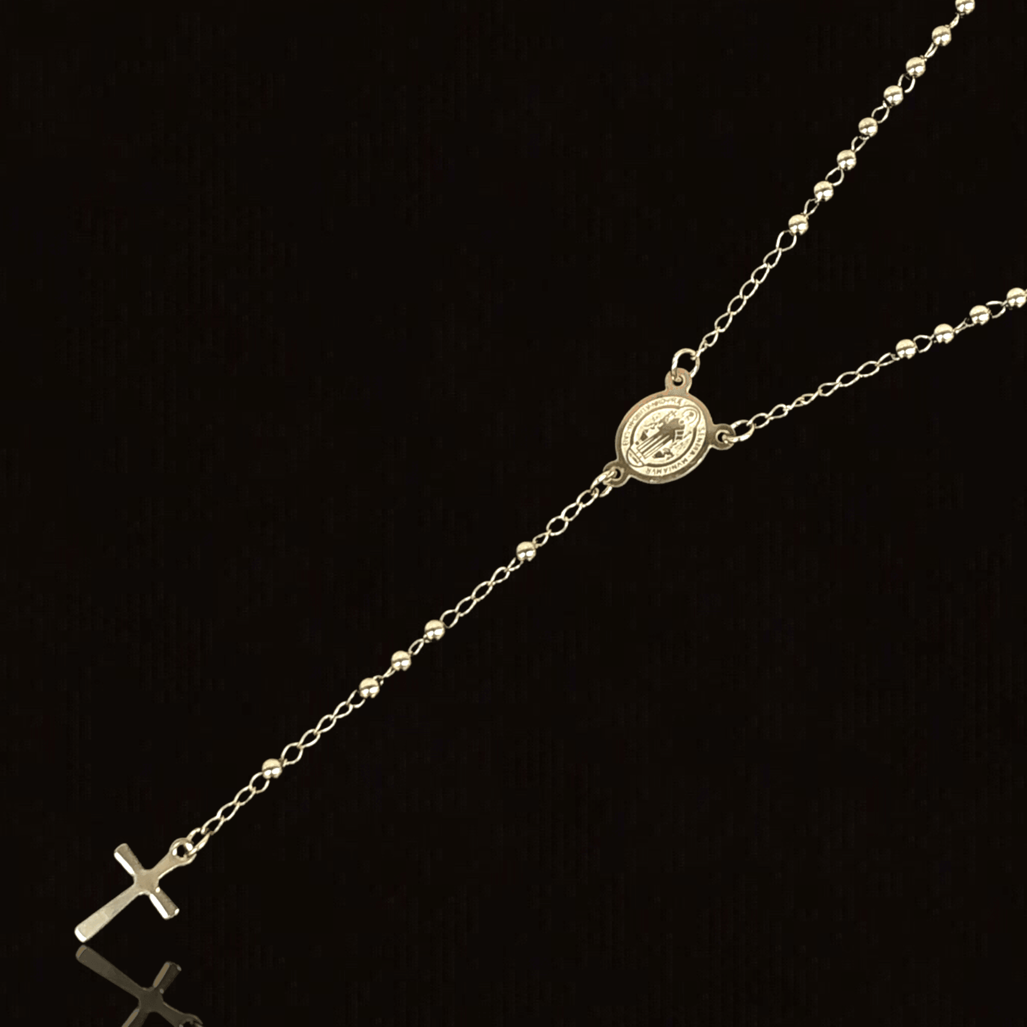 OLR 0027 -18K Gold Filled Oro Laminado NEW, ROSARY - KUANIA