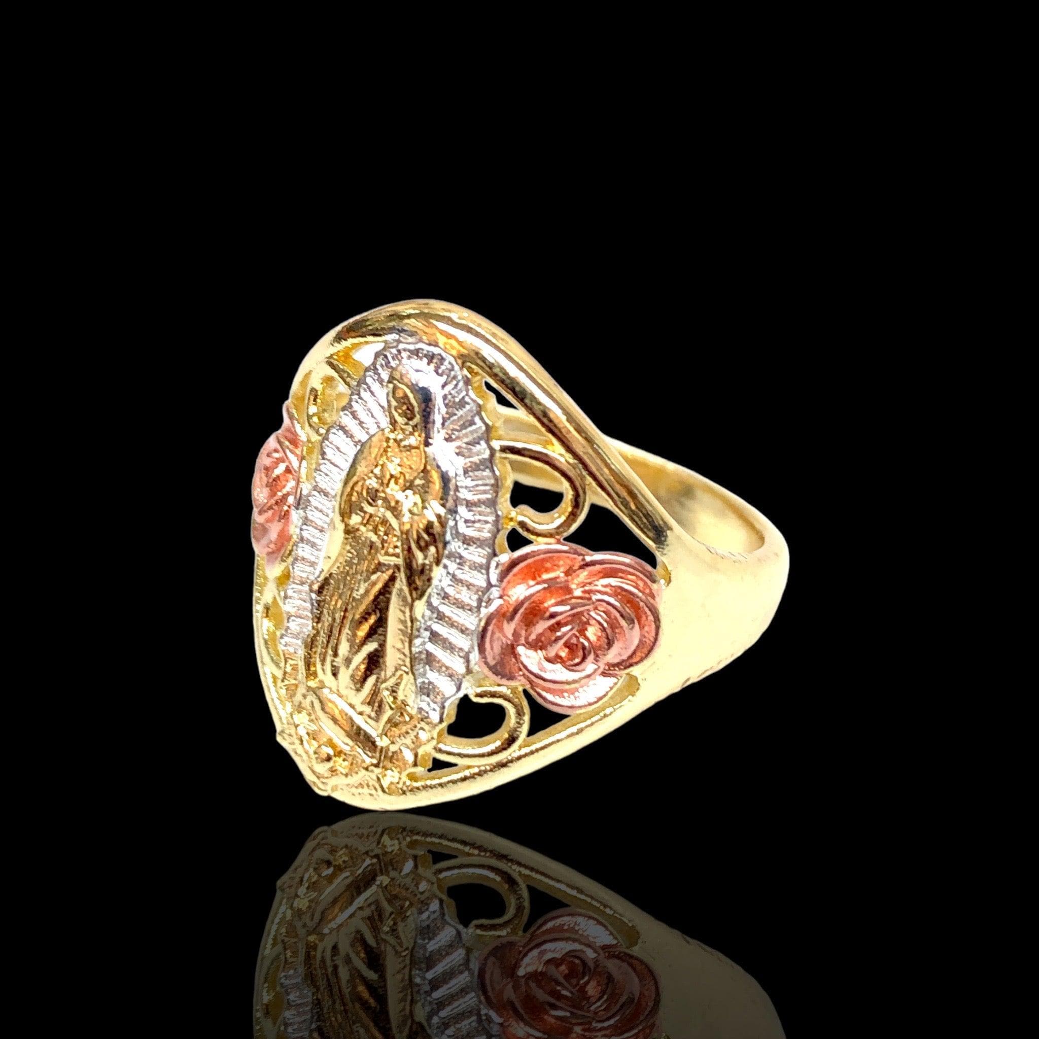 18K Gold Filled Tri-color Guadalupe Ring