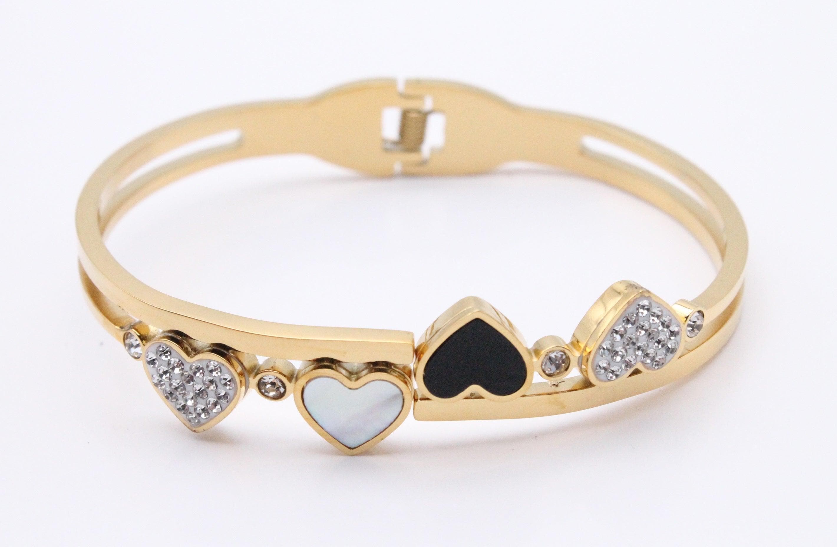 OLS 0002 -18K Gold Filled Oro Laminado BANGLE, NEW - KUANIA