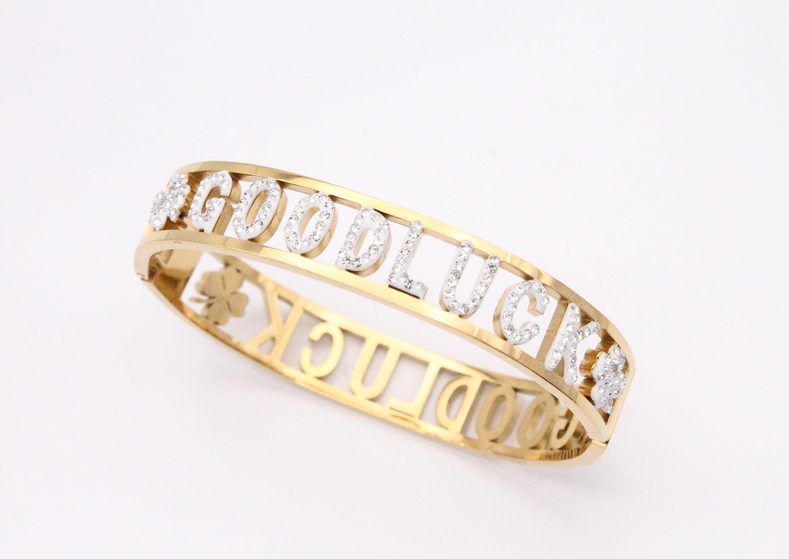 OLS 0003 -18K Gold Filled Oro Laminado BANGLE, NEW - KUANIA