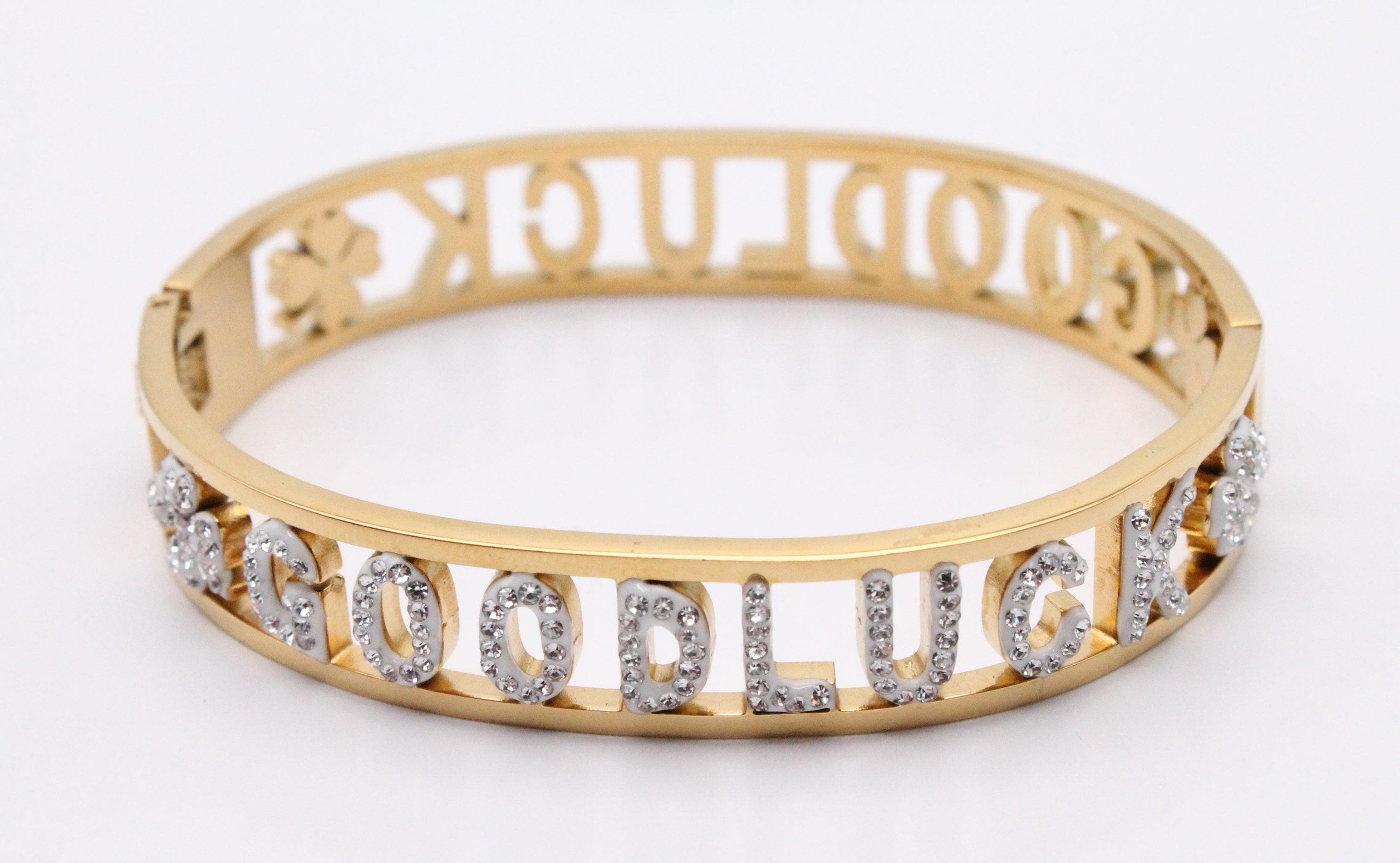 OLS 0003 -18K Gold Filled Oro Laminado BANGLE, NEW - KUANIA