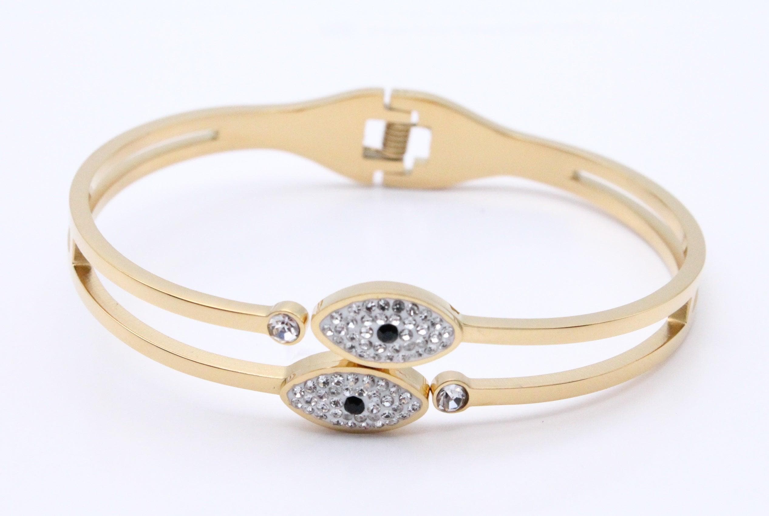 OLS 0004 -18K Gold Filled Oro Laminado BANGLE, NEW - KUANIA