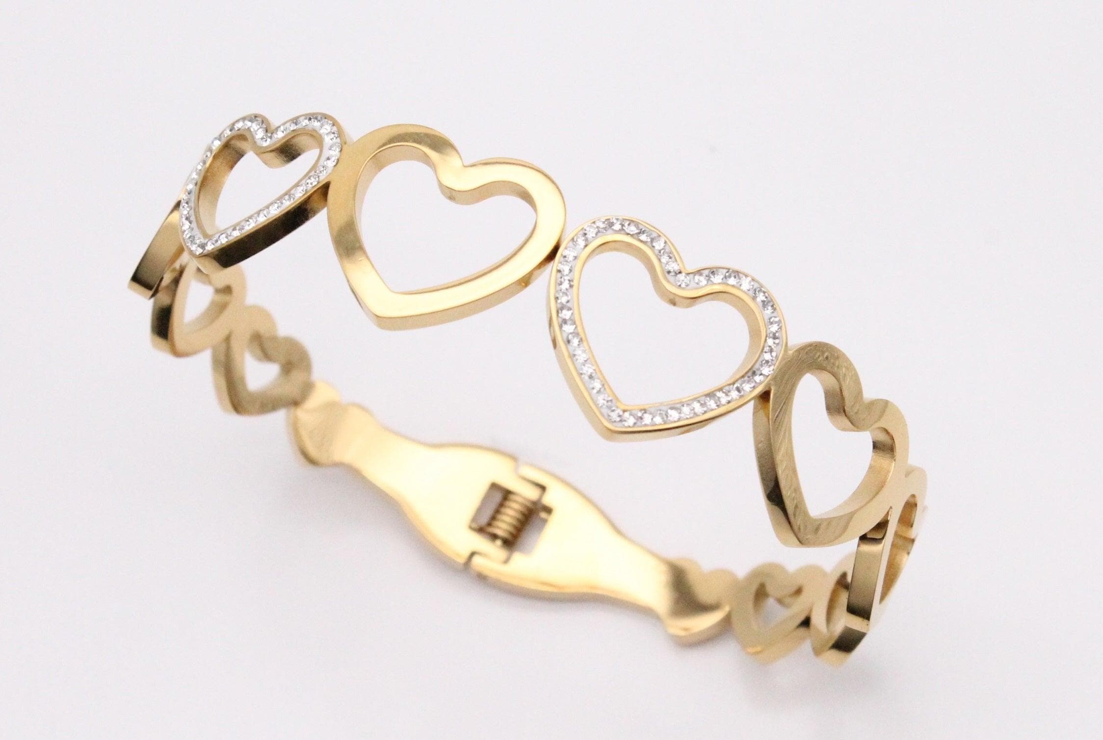 OLS 0005 -18K Gold Filled Oro Laminado BANGLE, NEW - KUANIA