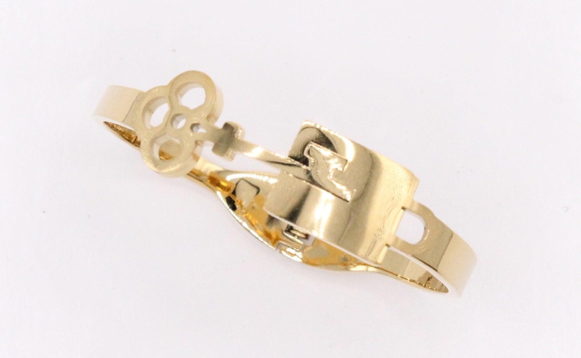 OLS 0008 -18K Gold Filled Oro Laminado BANGLE, NEW - KUANIA