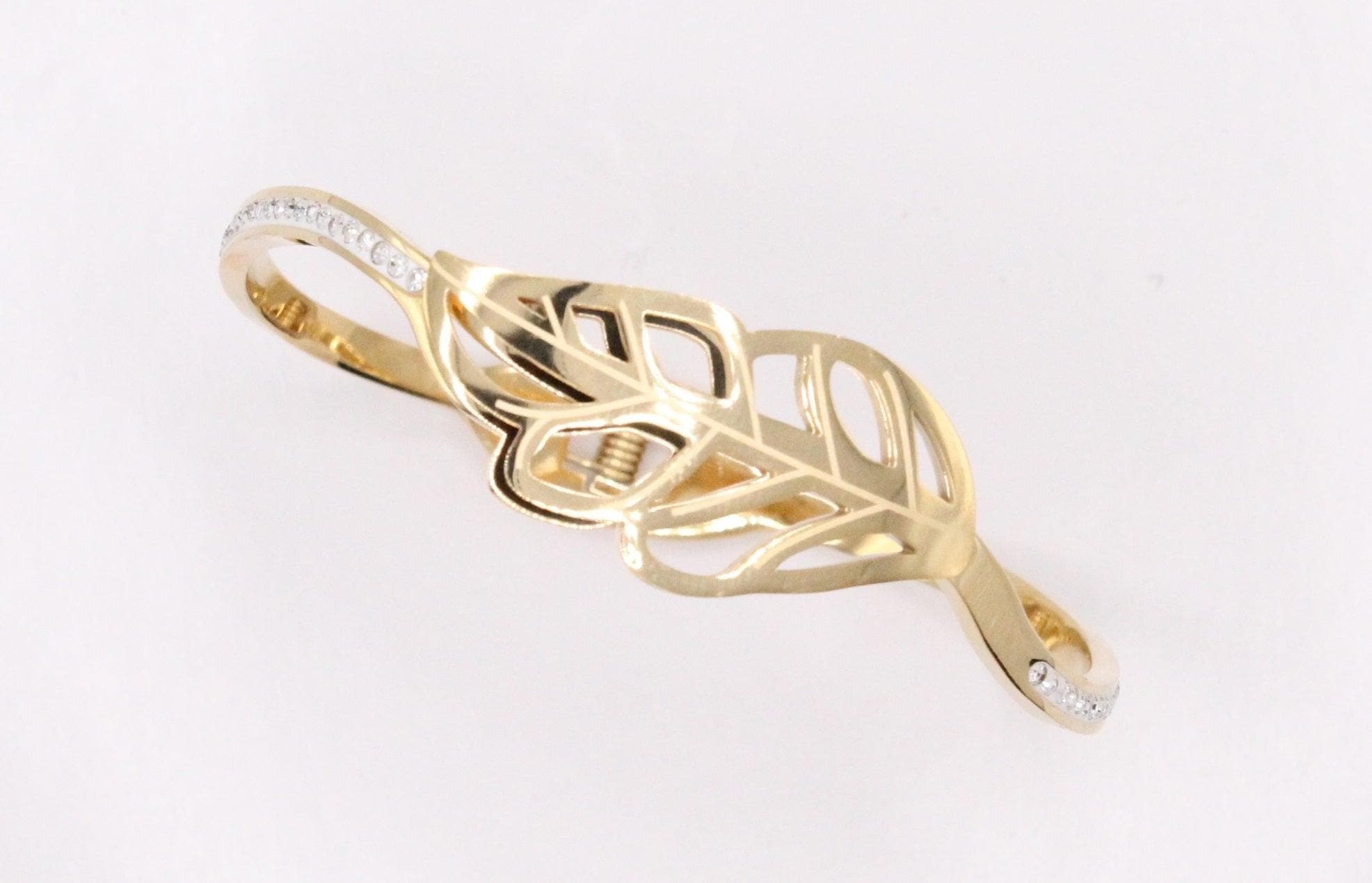 OLS 0009 -18K Gold Filled Oro Laminado BANGLE, NEW - KUANIA