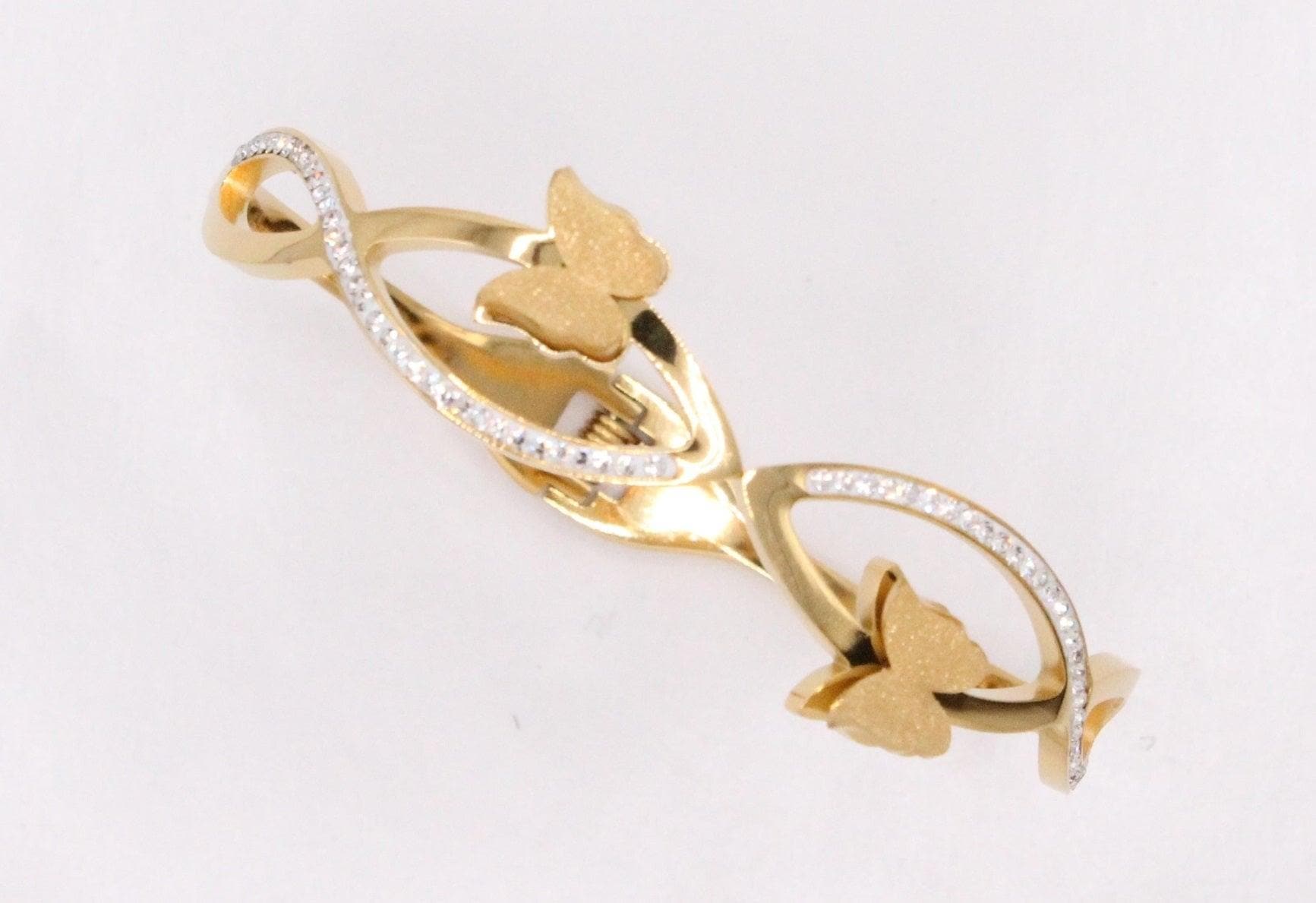 OLS 0013 -18K Gold Filled Oro Laminado BANGLE, NEW - KUANIA