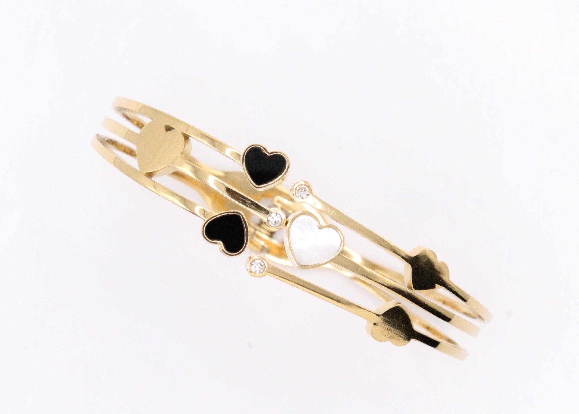 OLS 0016 -18K Gold Filled Oro Laminado BANGLE, NEW - KUANIA