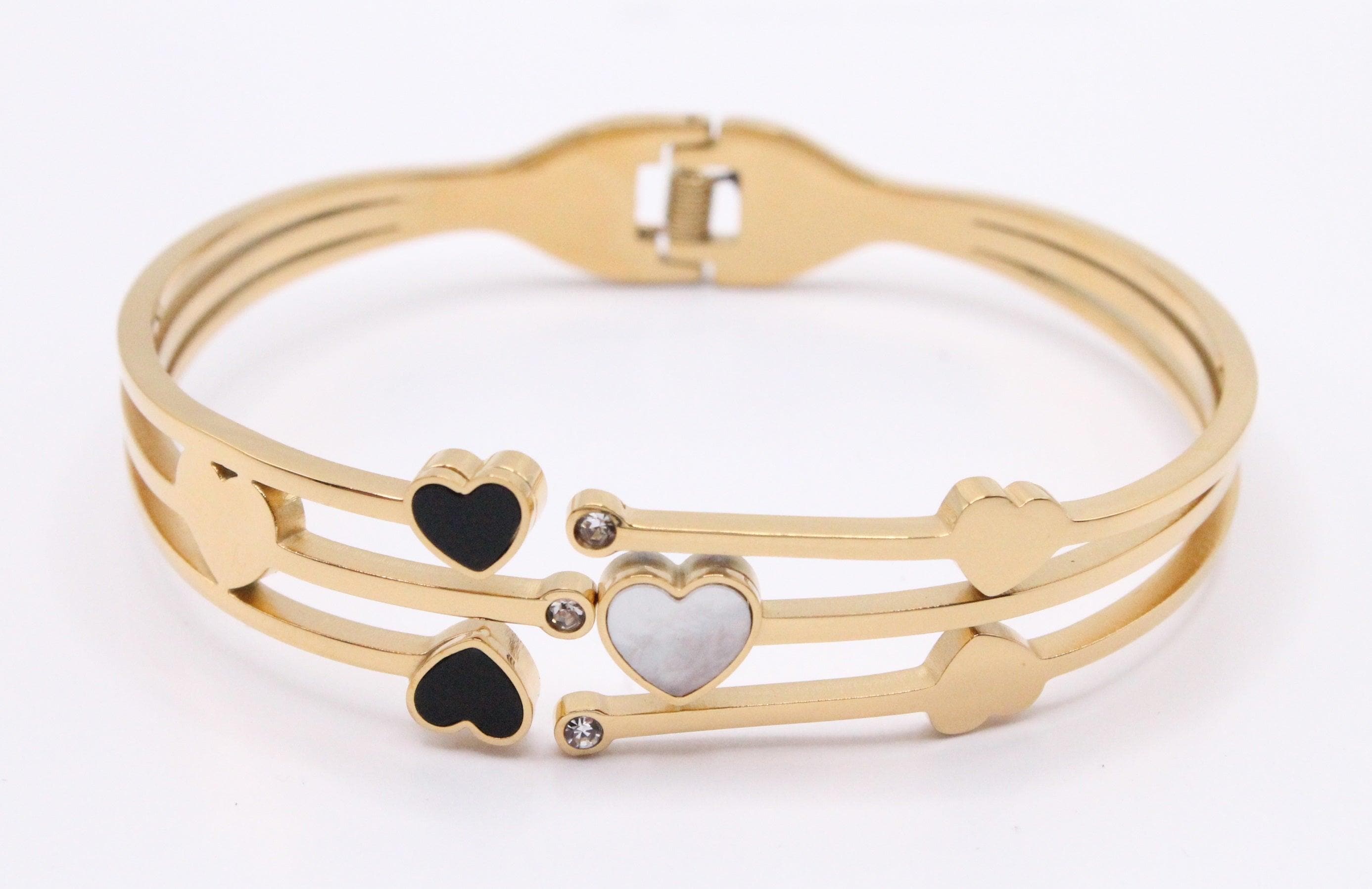 OLS 0016 -18K Gold Filled Oro Laminado BANGLE, NEW - KUANIA