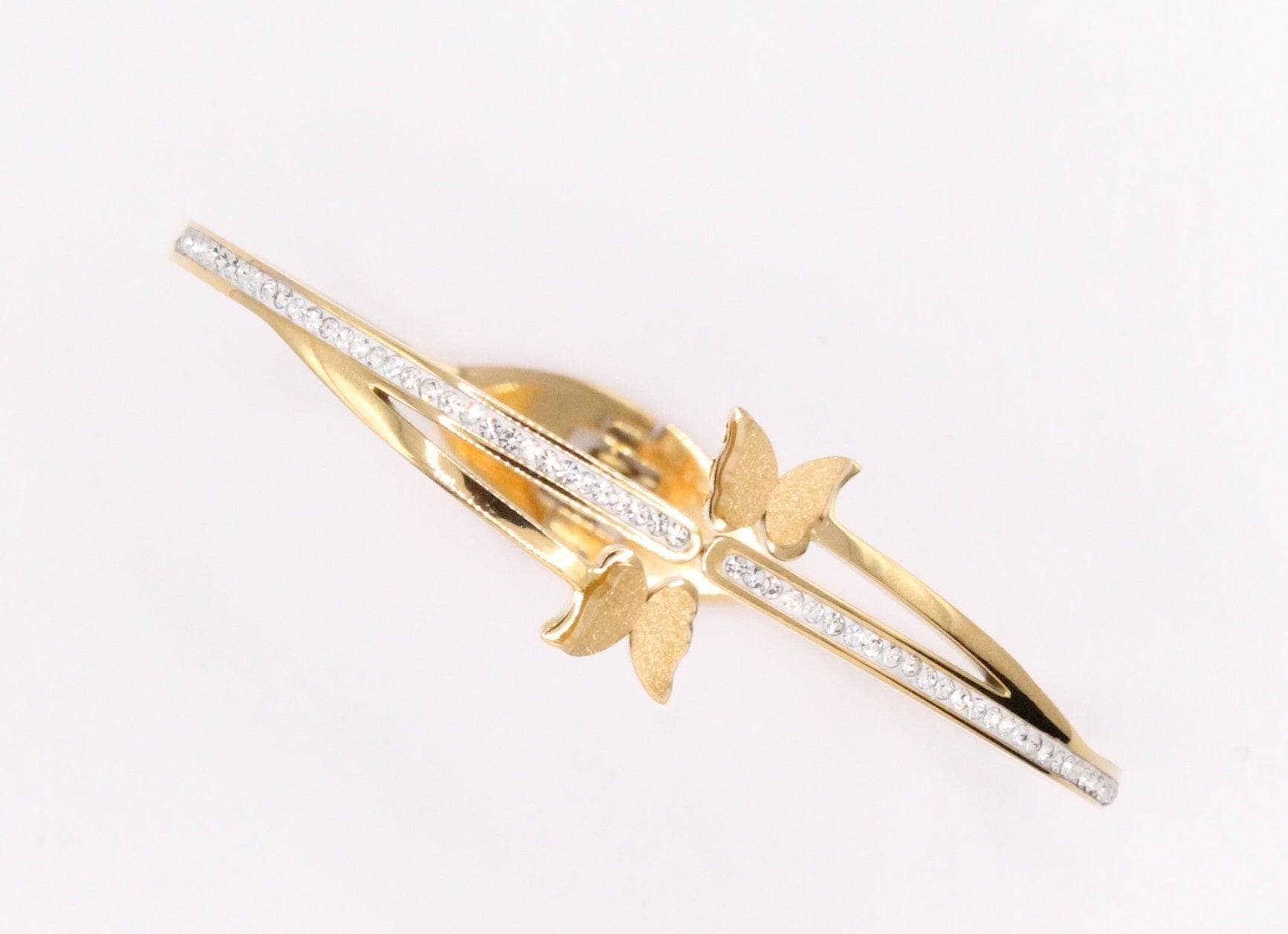 OLS 0020 -18K Gold Filled Oro Laminado BANGLE, NEW - KUANIA