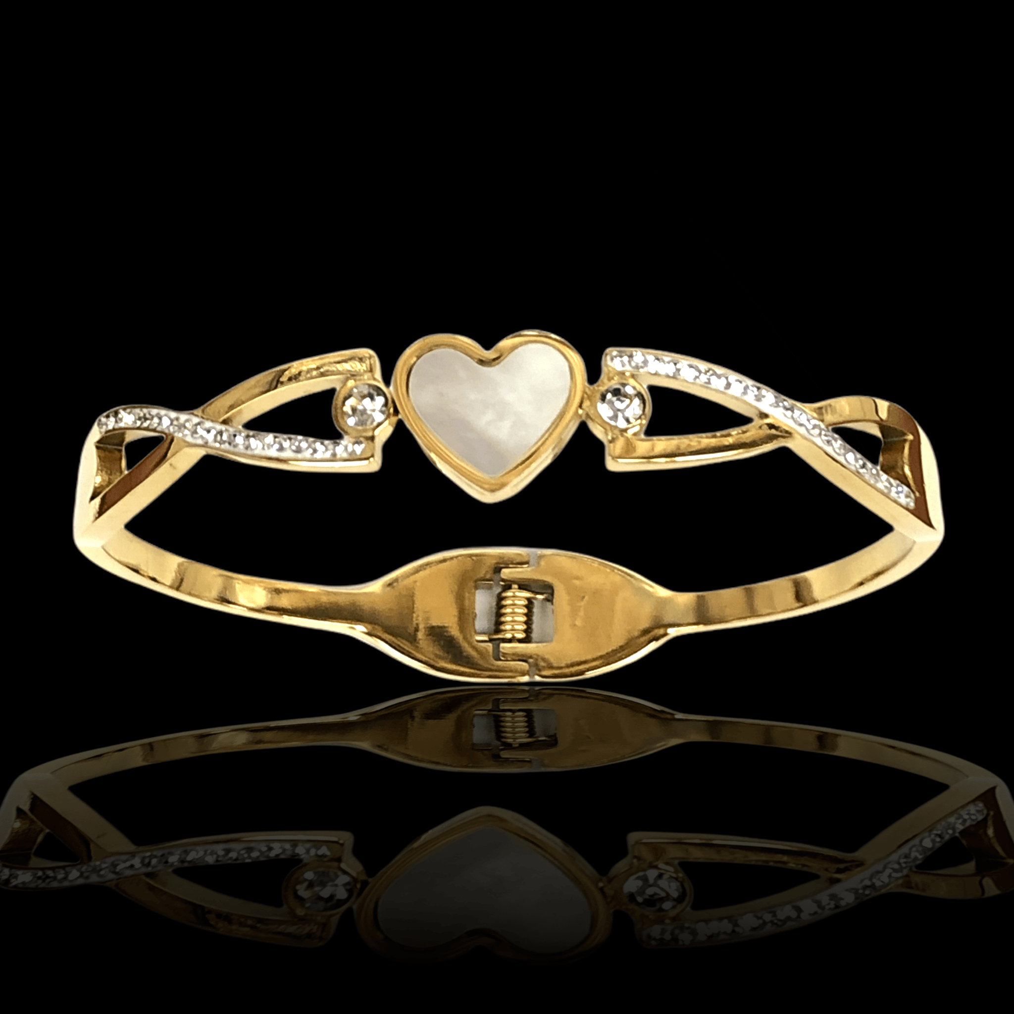 OLS 0025 -18K Gold Filled Oro Laminado BANGLE, NEW - KUANIA