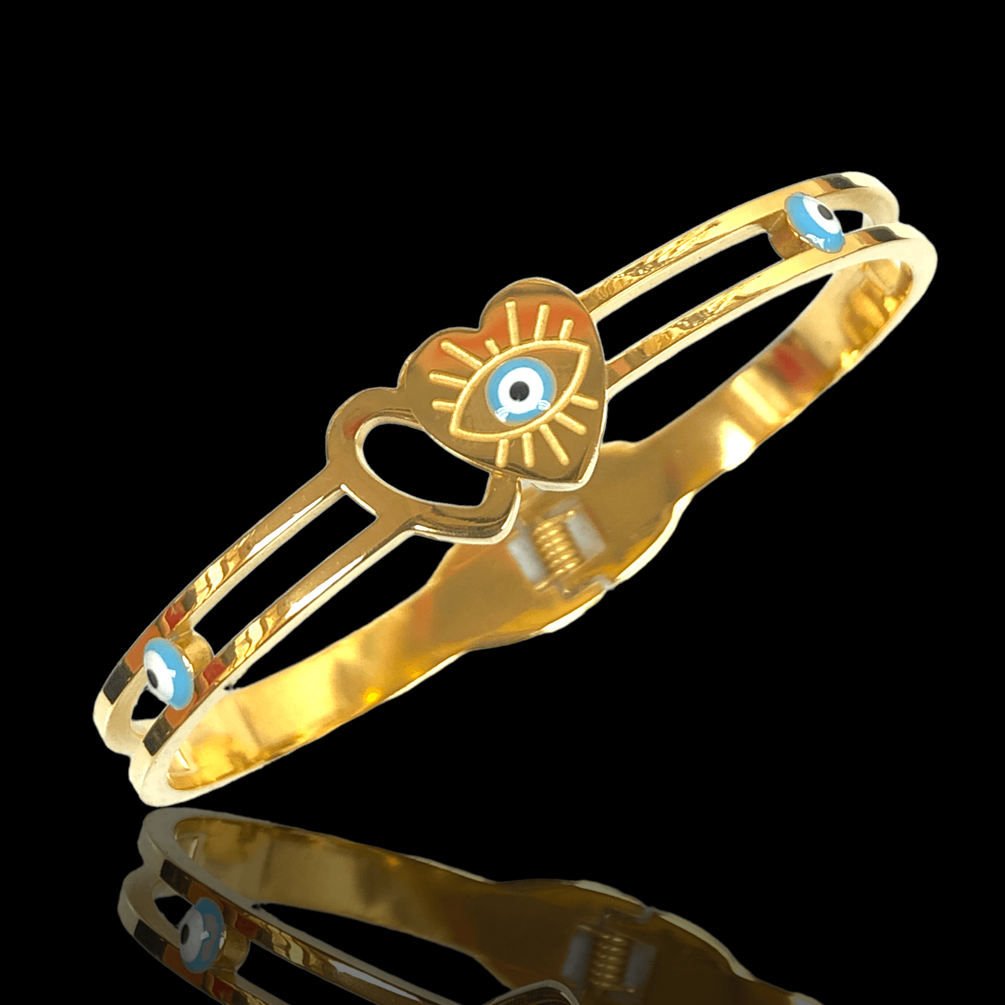 OLS 0037 -18K Gold Filled Oro Laminado BANGLE, NEW - KUANIA