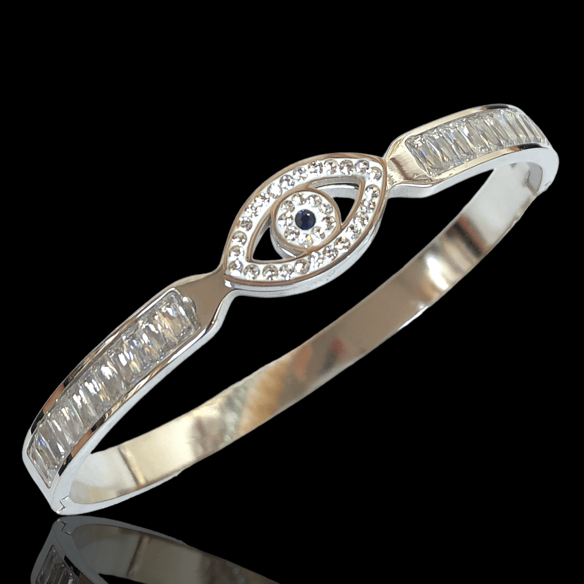 OLS 0038 -18K Gold Filled Oro Laminado BANGLE, NEW - KUANIA