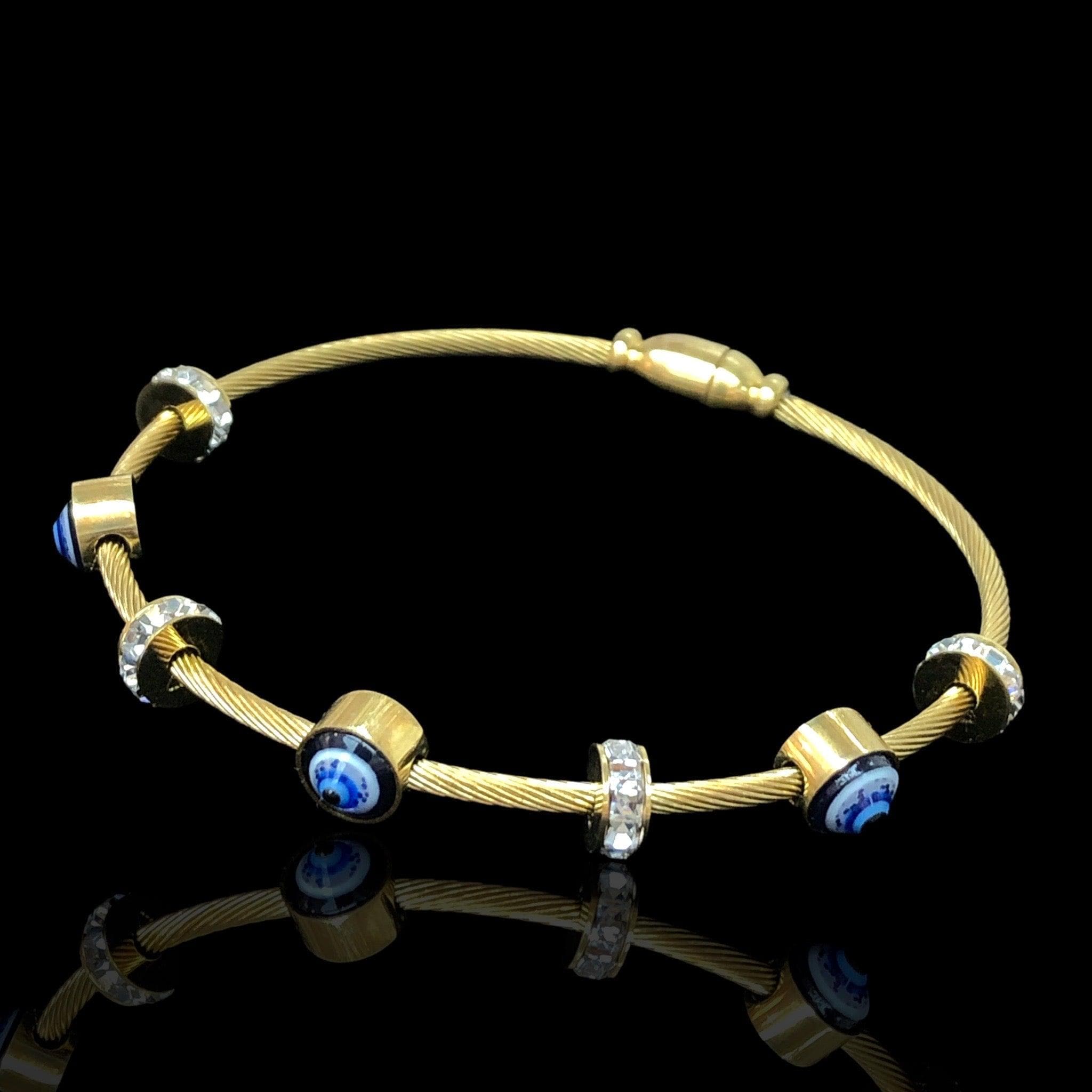 OLS 0044 -18K Gold Filled Oro Laminado BANGLE - KUANIA