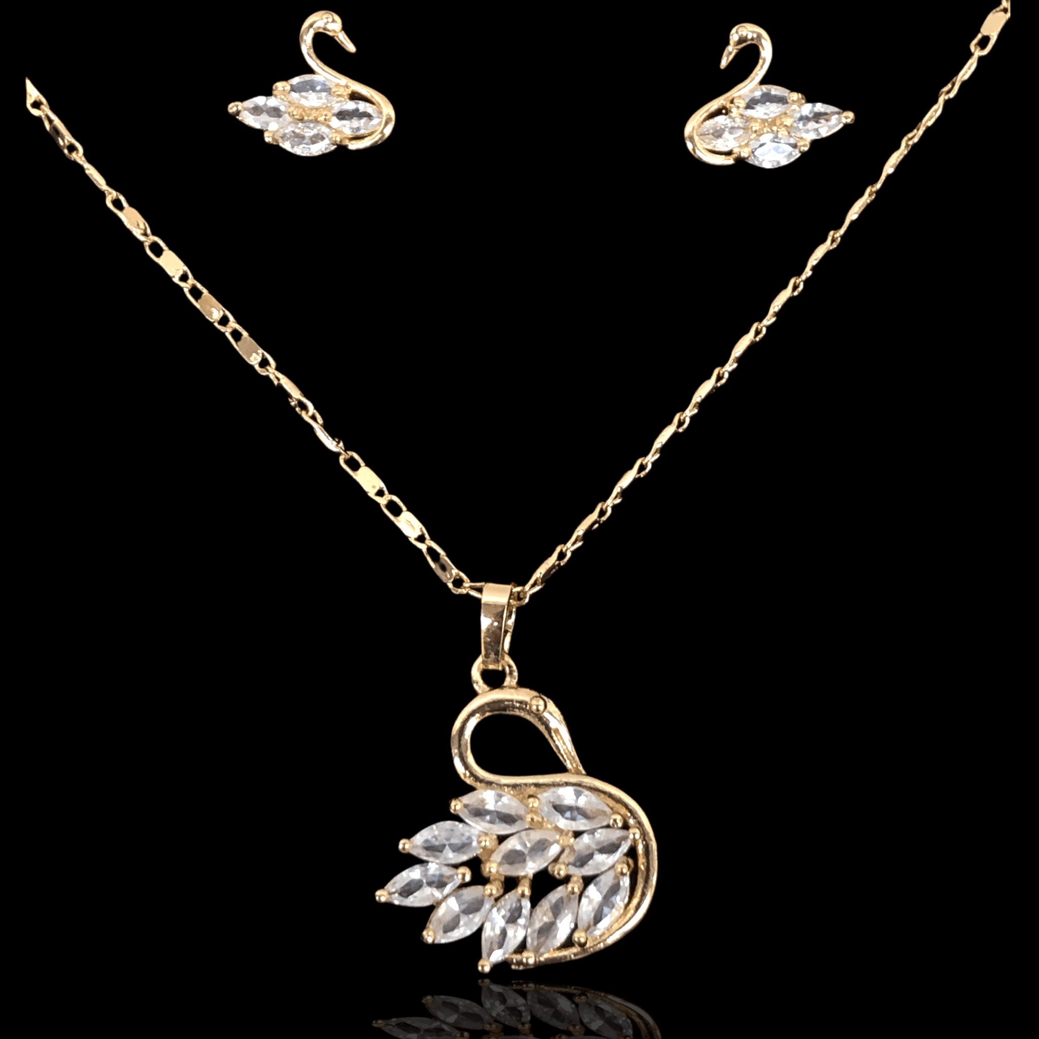 OLXS 0003 -18K Gold Filled Oro Laminado NEW, SET - KUANIA