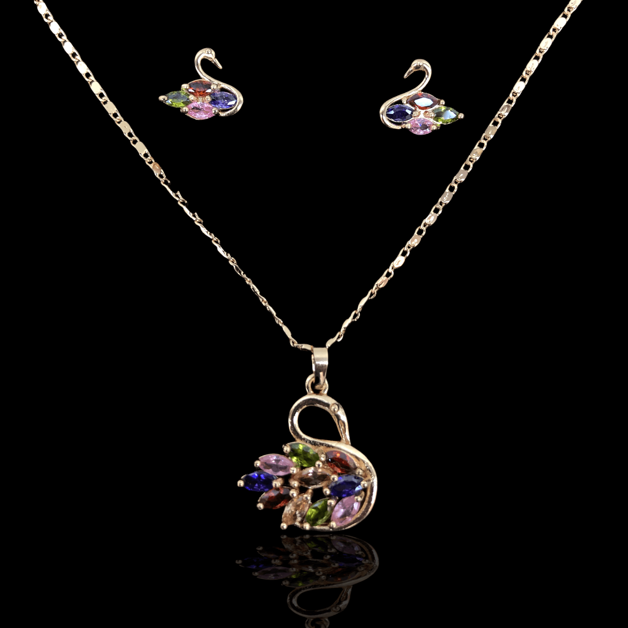 OLXS 0003 -18K Gold Filled Oro Laminado NEW, SET - KUANIA