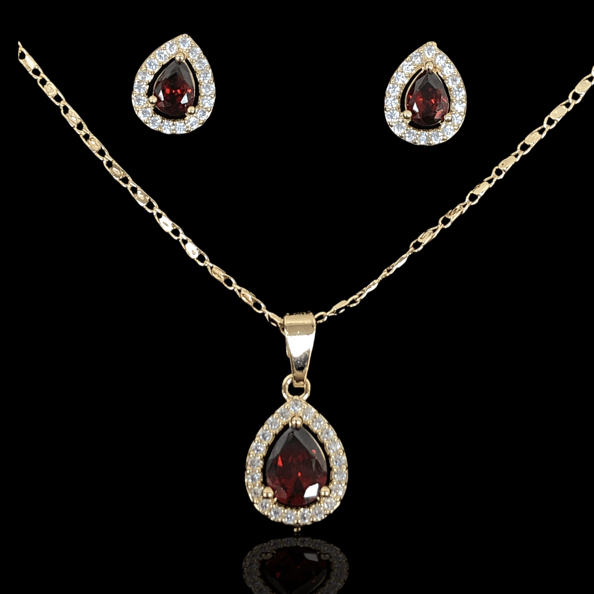 OLXS 0006 -18K Gold Filled Oro Laminado NEW, SET - KUANIA