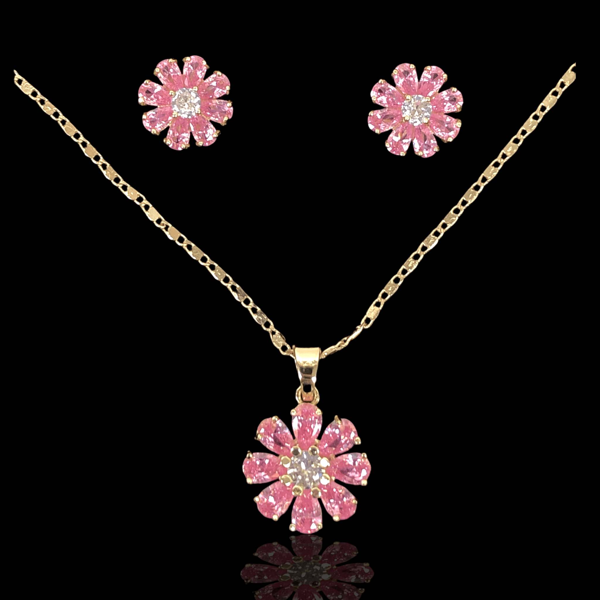 OLXS 0007 -18K Gold Filled Oro Laminado NEW, SET - KUANIA