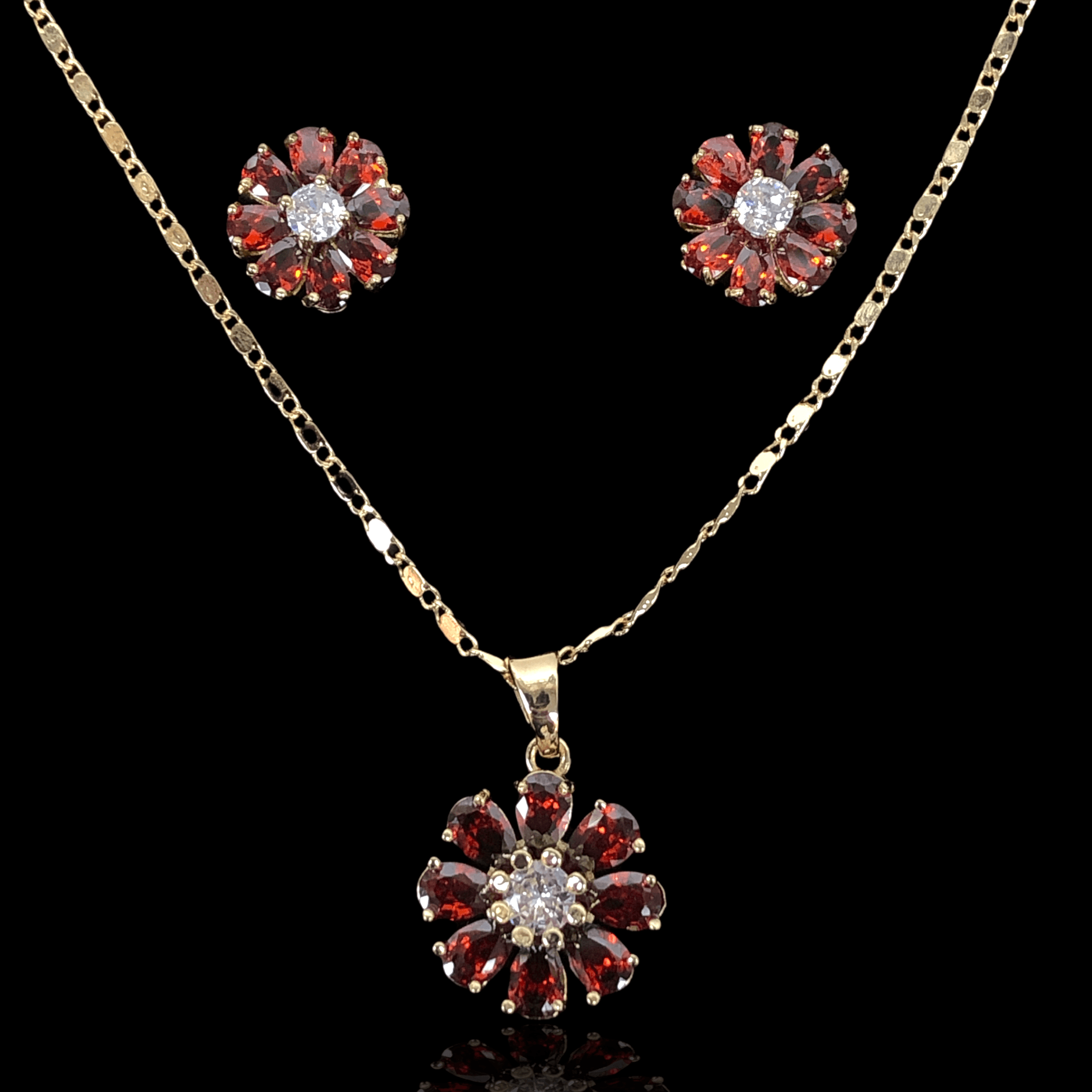 OLXS 0007 -18K Gold Filled Oro Laminado NEW, SET - KUANIA