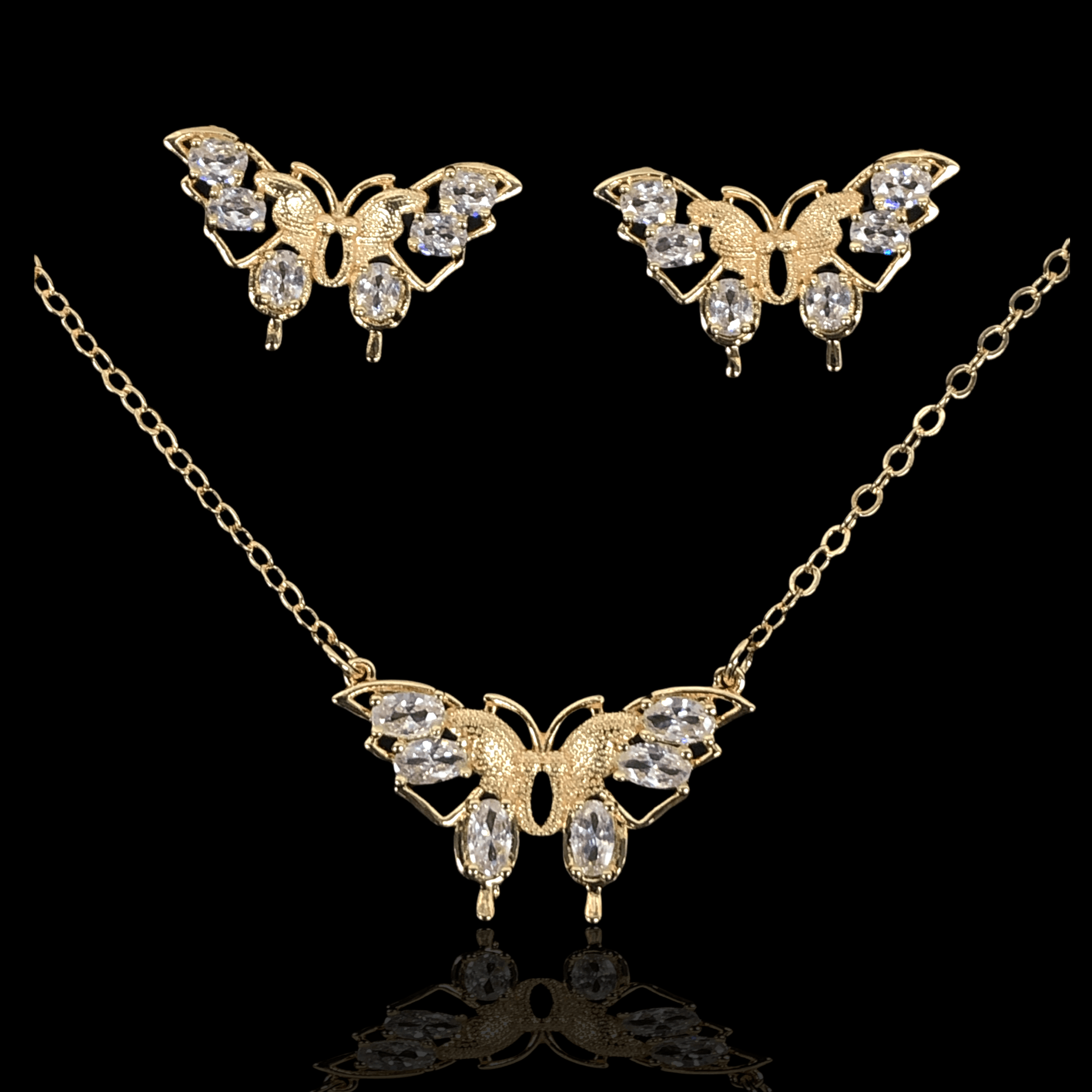 OLXS 0010 -18K Gold Filled Oro Laminado SET - KUANIA