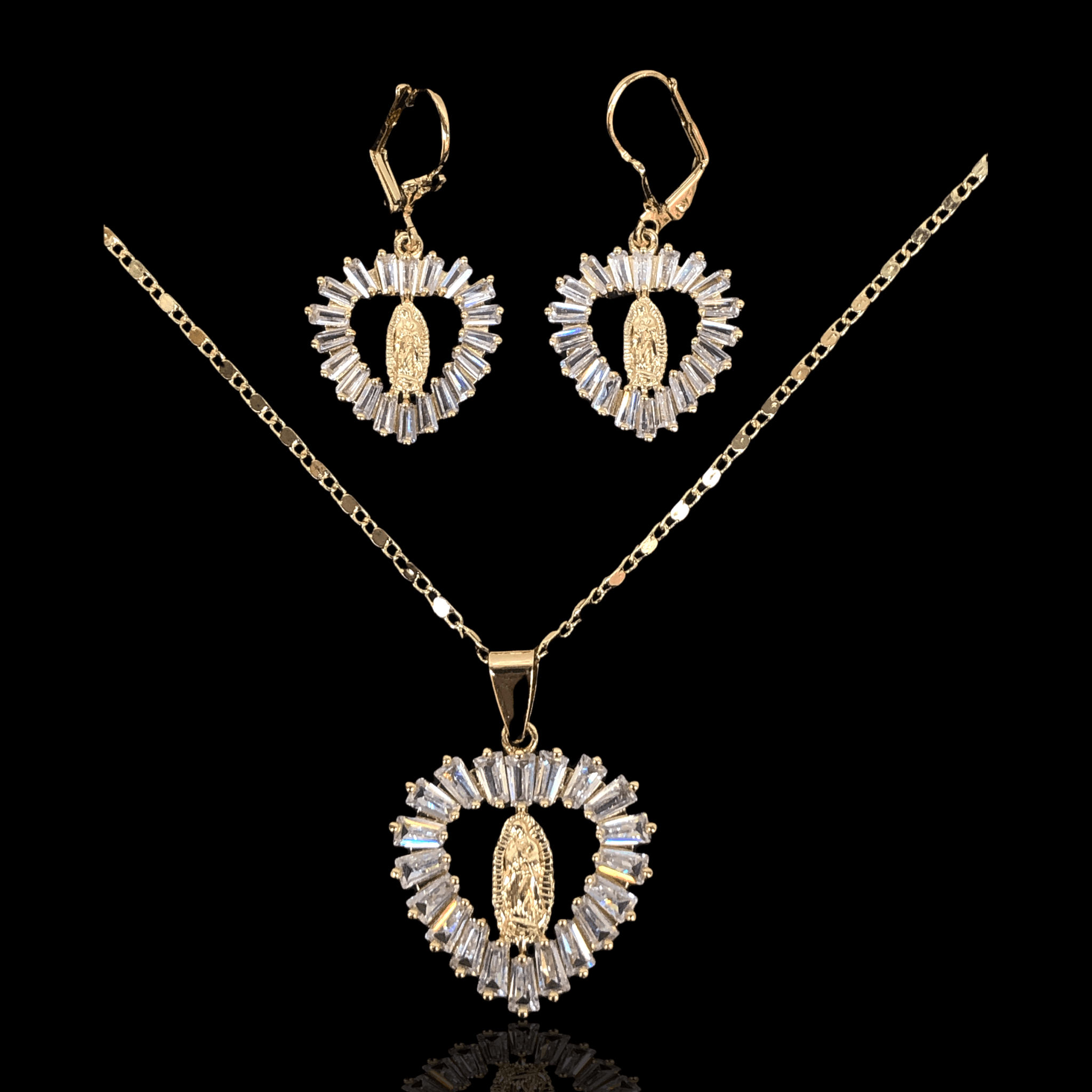 OLXS 0011 -18K Gold Filled Oro Laminado SET - KUANIA