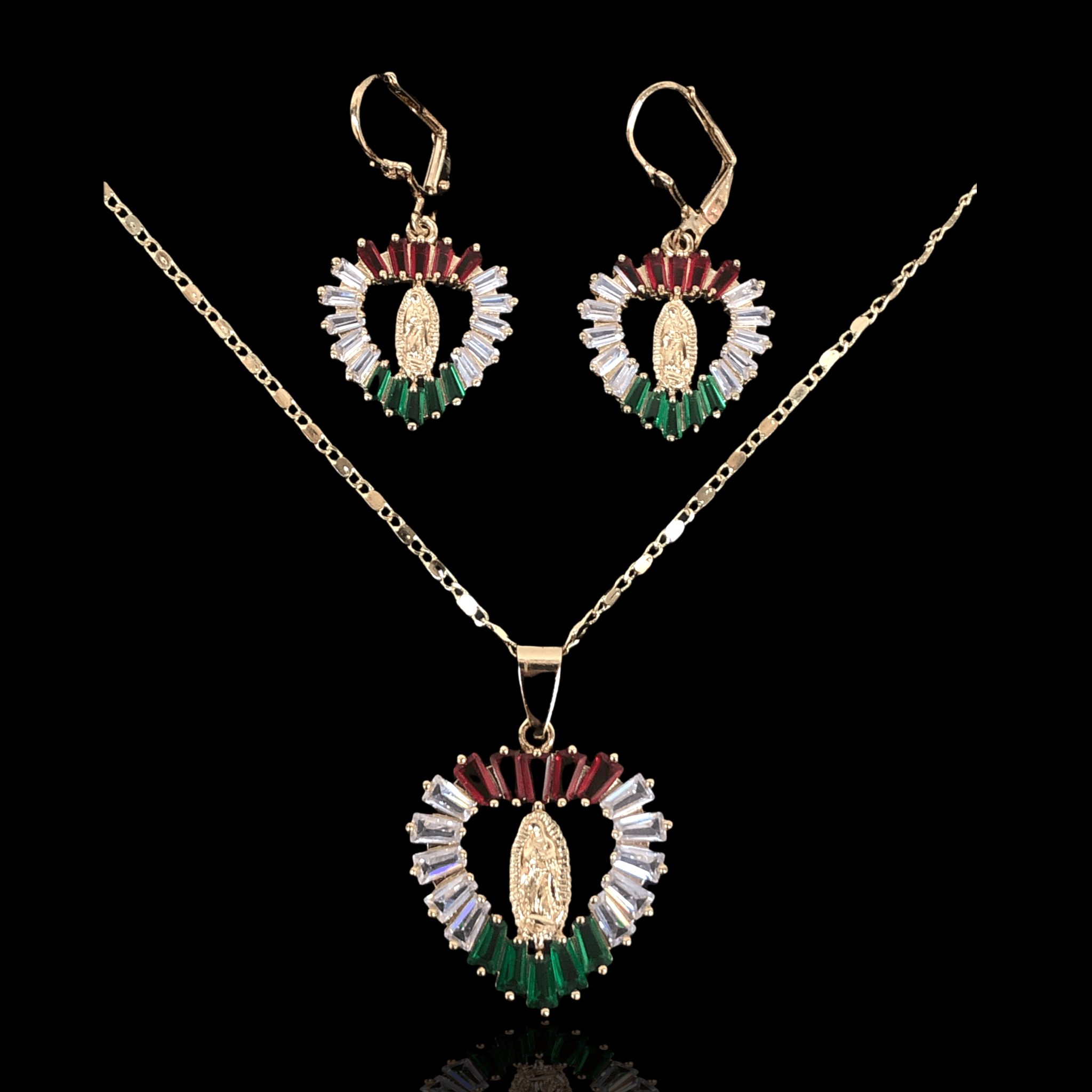 OLXS 0011 -18K Gold Filled Oro Laminado SET - KUANIA