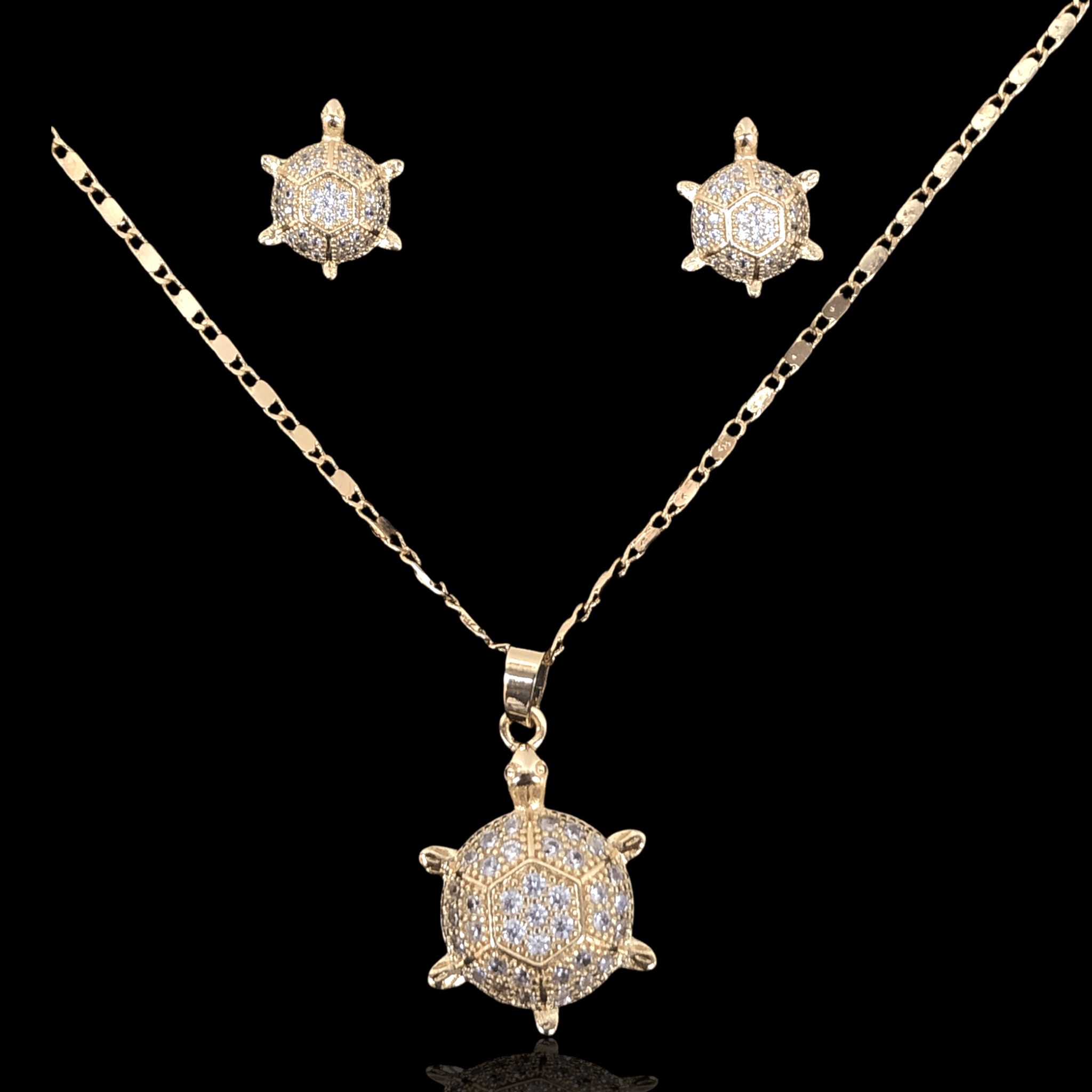 OLXS 0012 -18K Gold Filled Oro Laminado SET - KUANIA