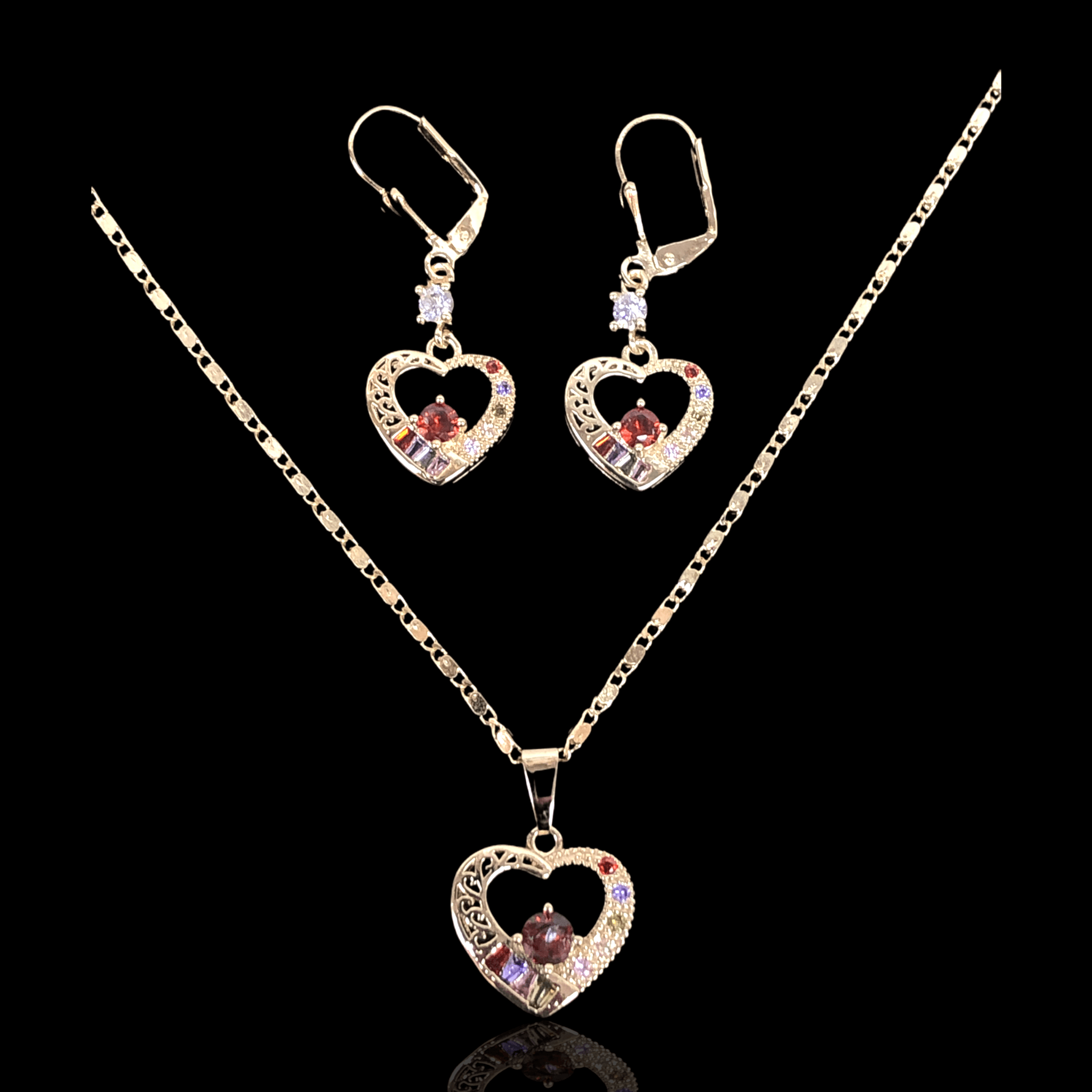 OLXS 0015 -18K Gold Filled Oro Laminado SET - KUANIA