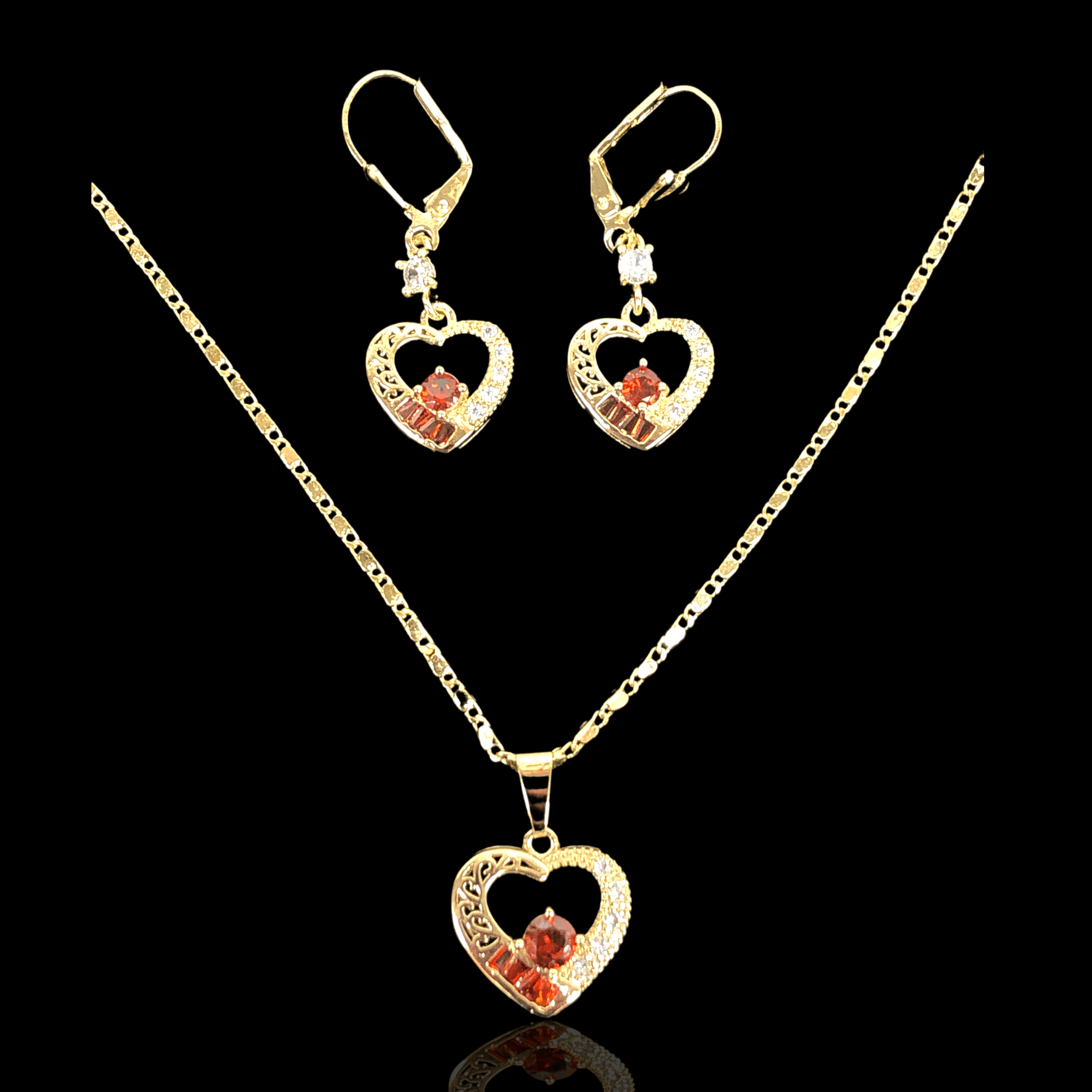 OLXS 0015 -18K Gold Filled Oro Laminado SET - KUANIA