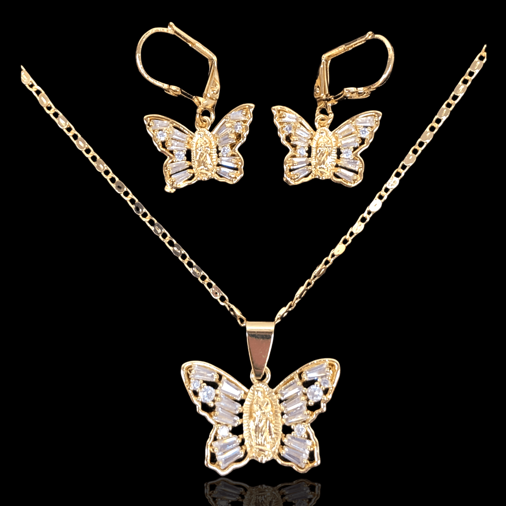 OLXS 0019 -18K Gold Filled Oro Laminado - KUANIA