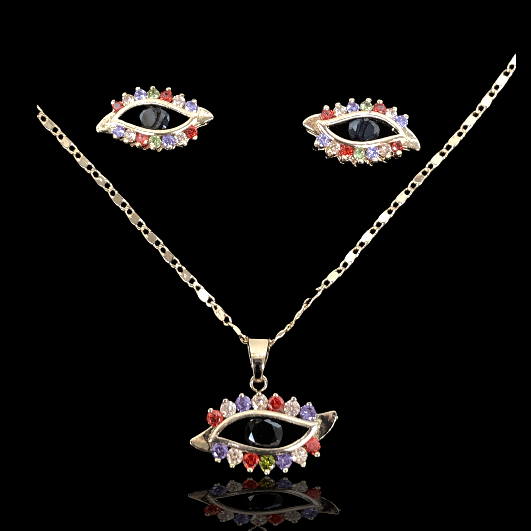 OLXS 0022 -18K Gold Filled Oro Laminado SET - KUANIA