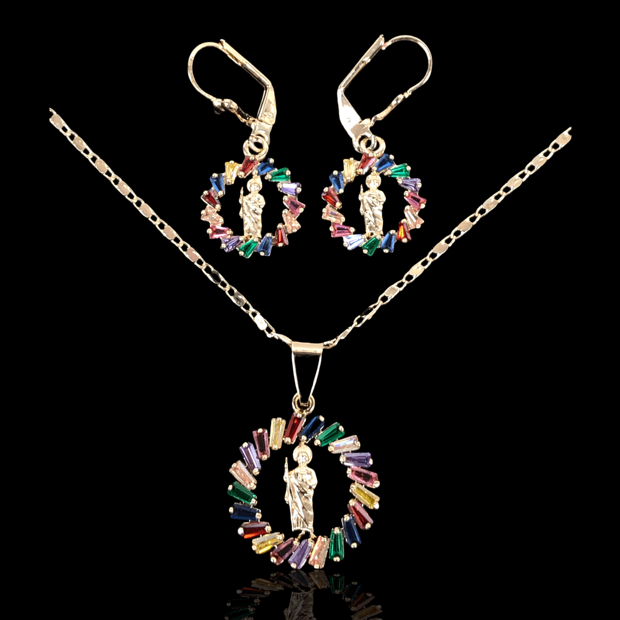 OLXS 0025 -18K Gold Filled Oro Laminado SET - KUANIA