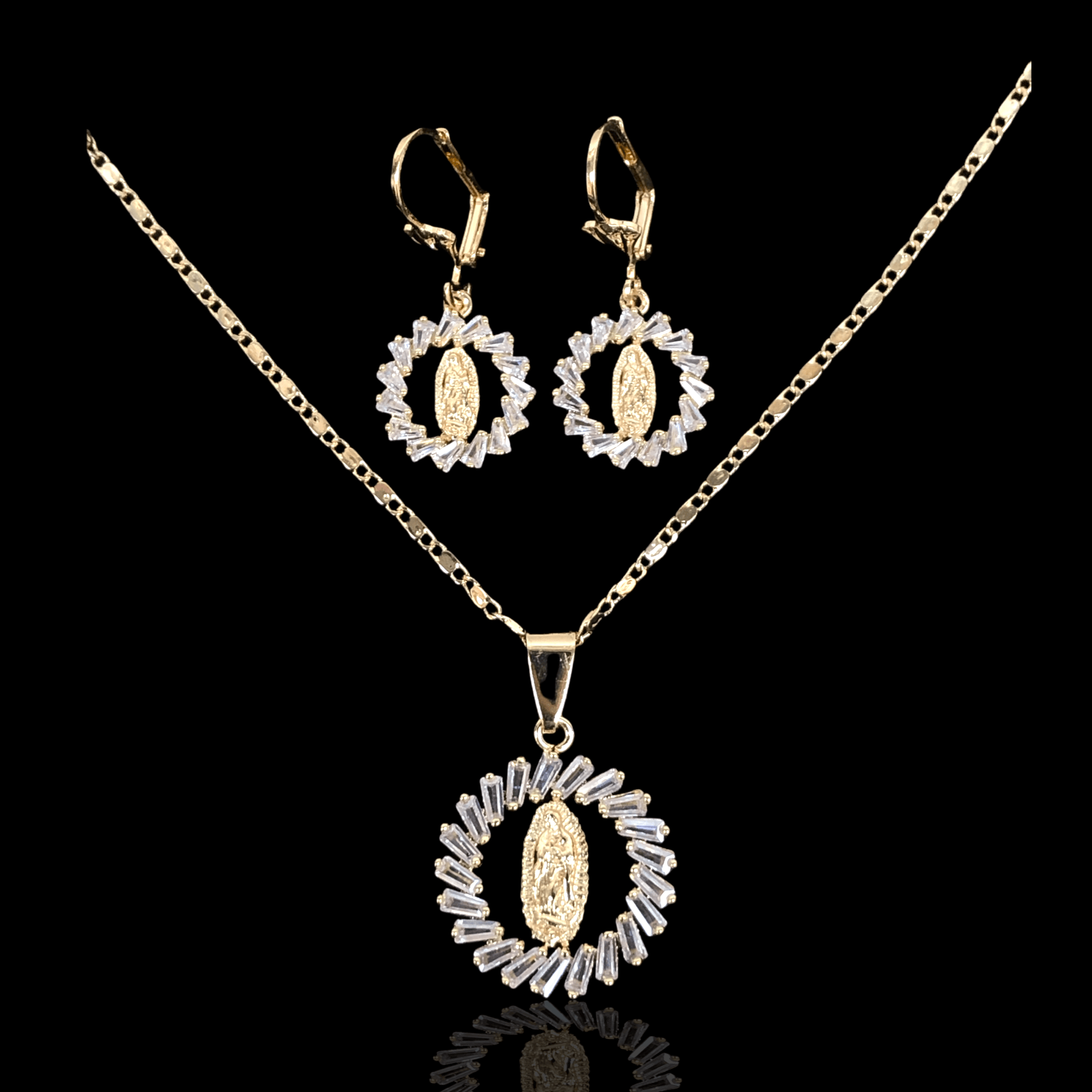 OLXS 0026 -18K Gold Filled Oro Laminado SET - KUANIA