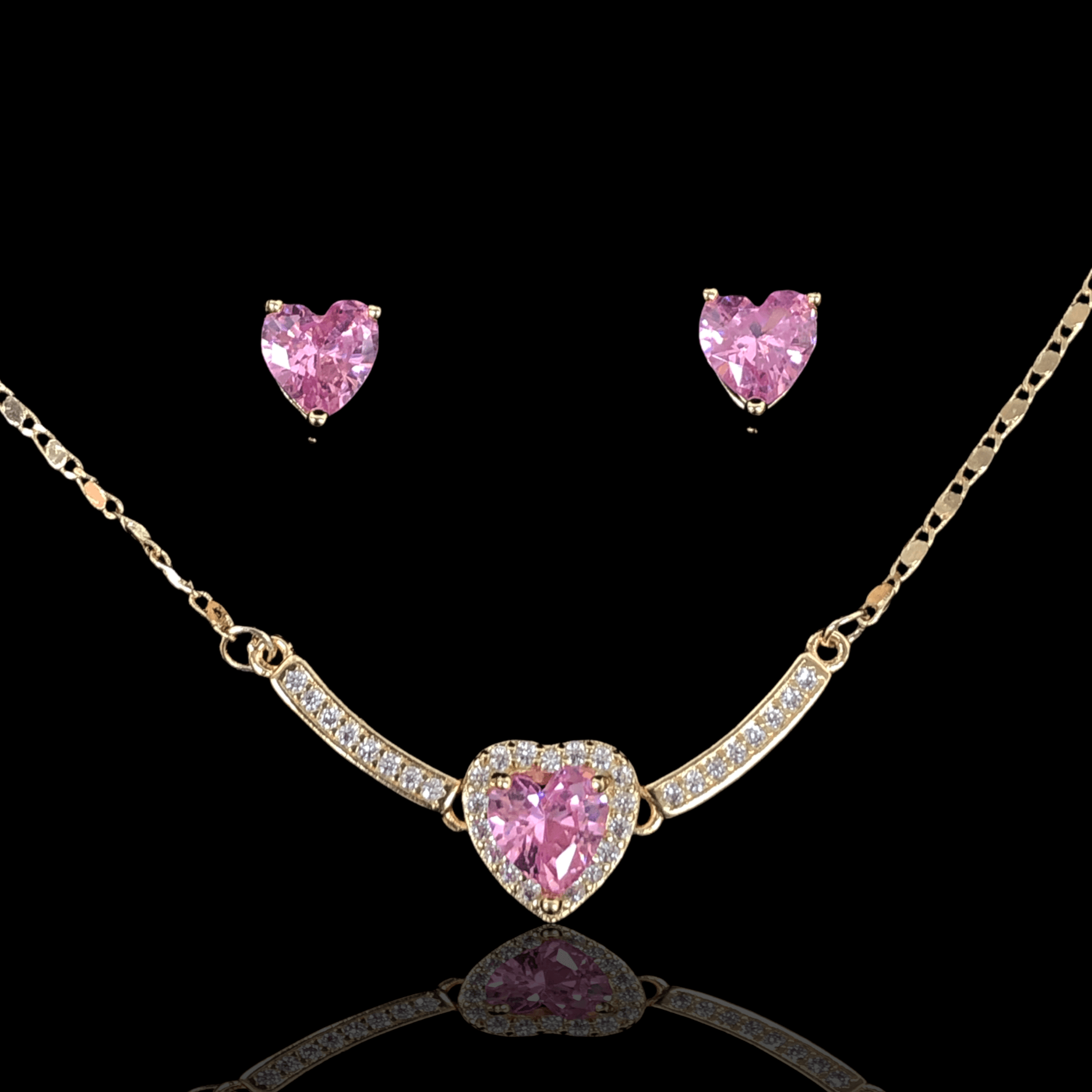 OLXS 0027 -18K Gold Filled Oro Laminado SET - KUANIA