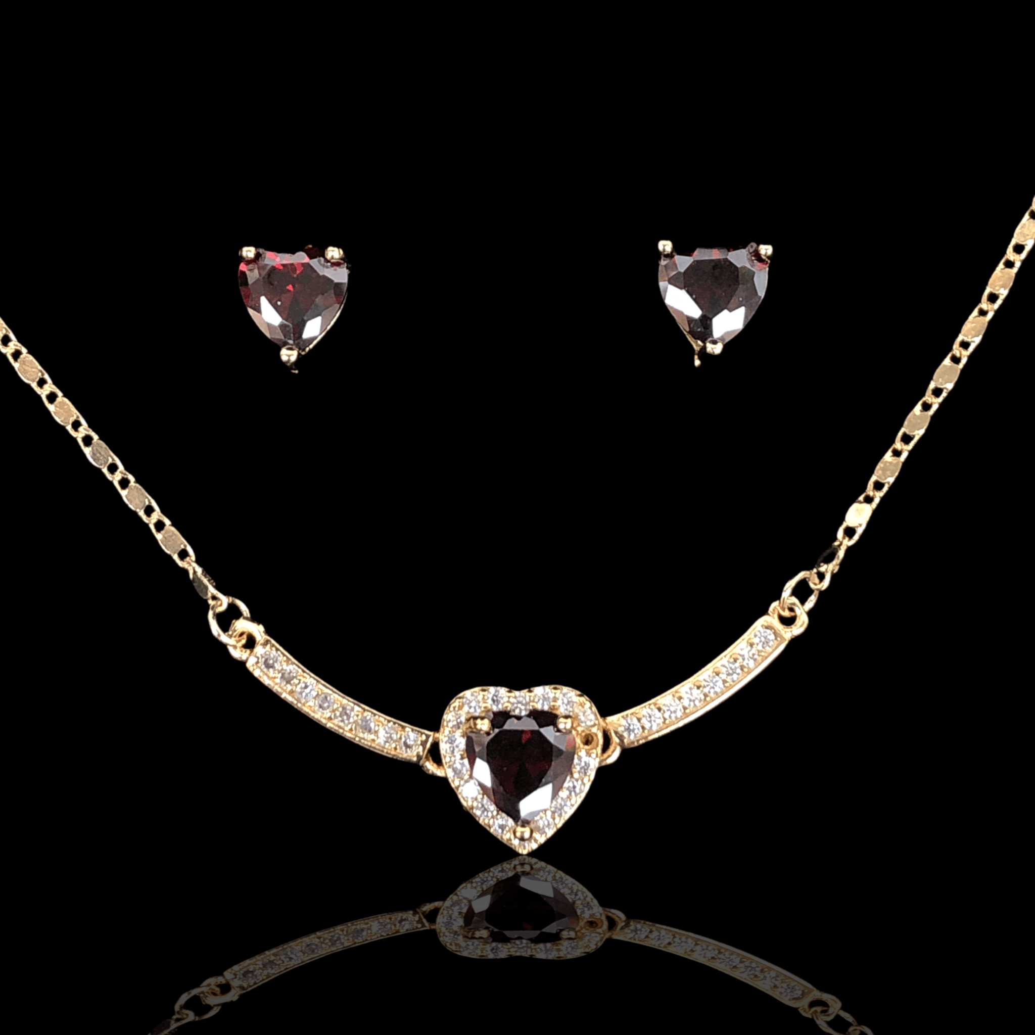 OLXS 0027 -18K Gold Filled Oro Laminado SET - KUANIA