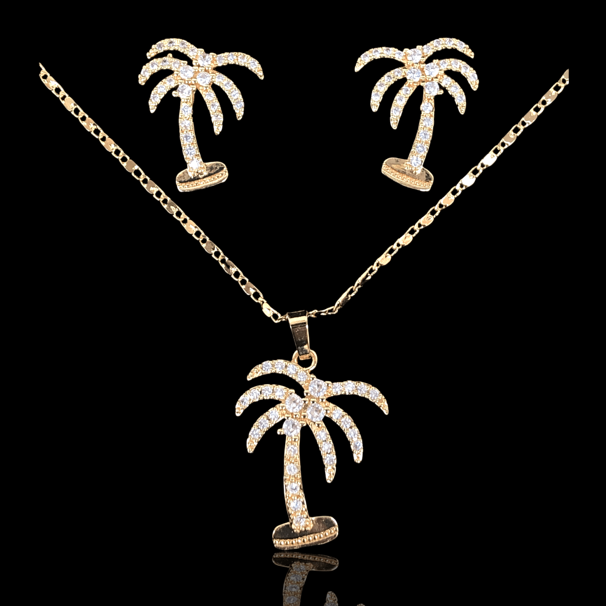 OLXS 0028 -18K Gold Filled Oro Laminado SET - KUANIA