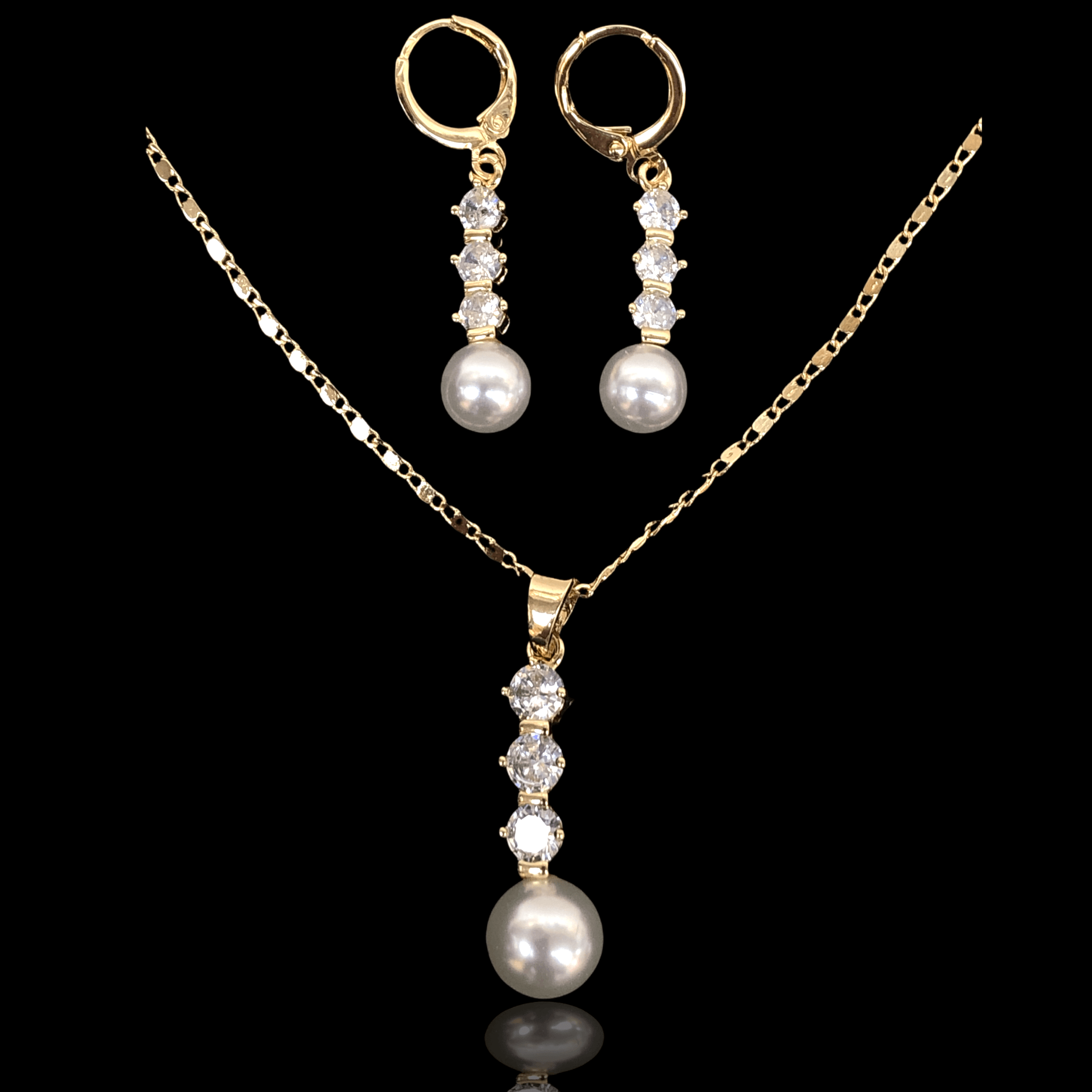 OLXS 0030 -18K Gold Filled Oro Laminado SET - KUANIA