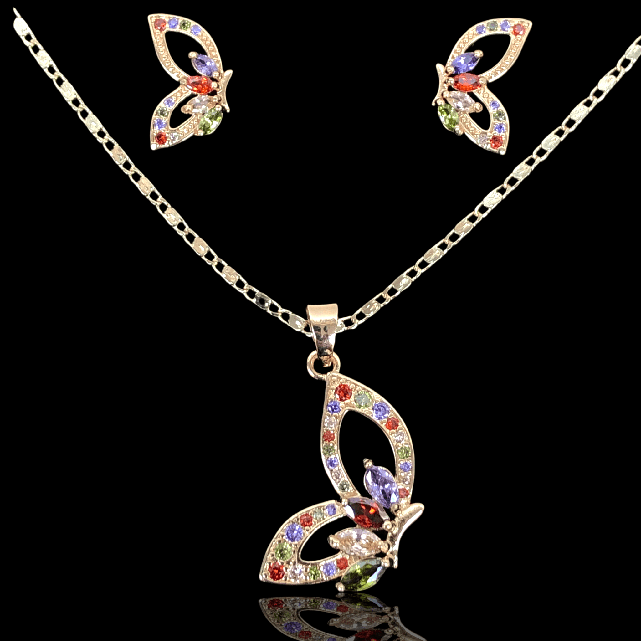 OLXS 0031 -18K Gold Filled Oro Laminado SET - KUANIA