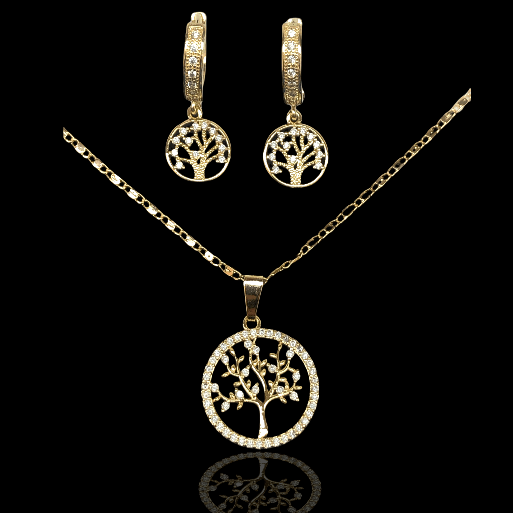 OLXS 0035 -18K Gold Filled Oro Laminado NEW, SET - KUANIA