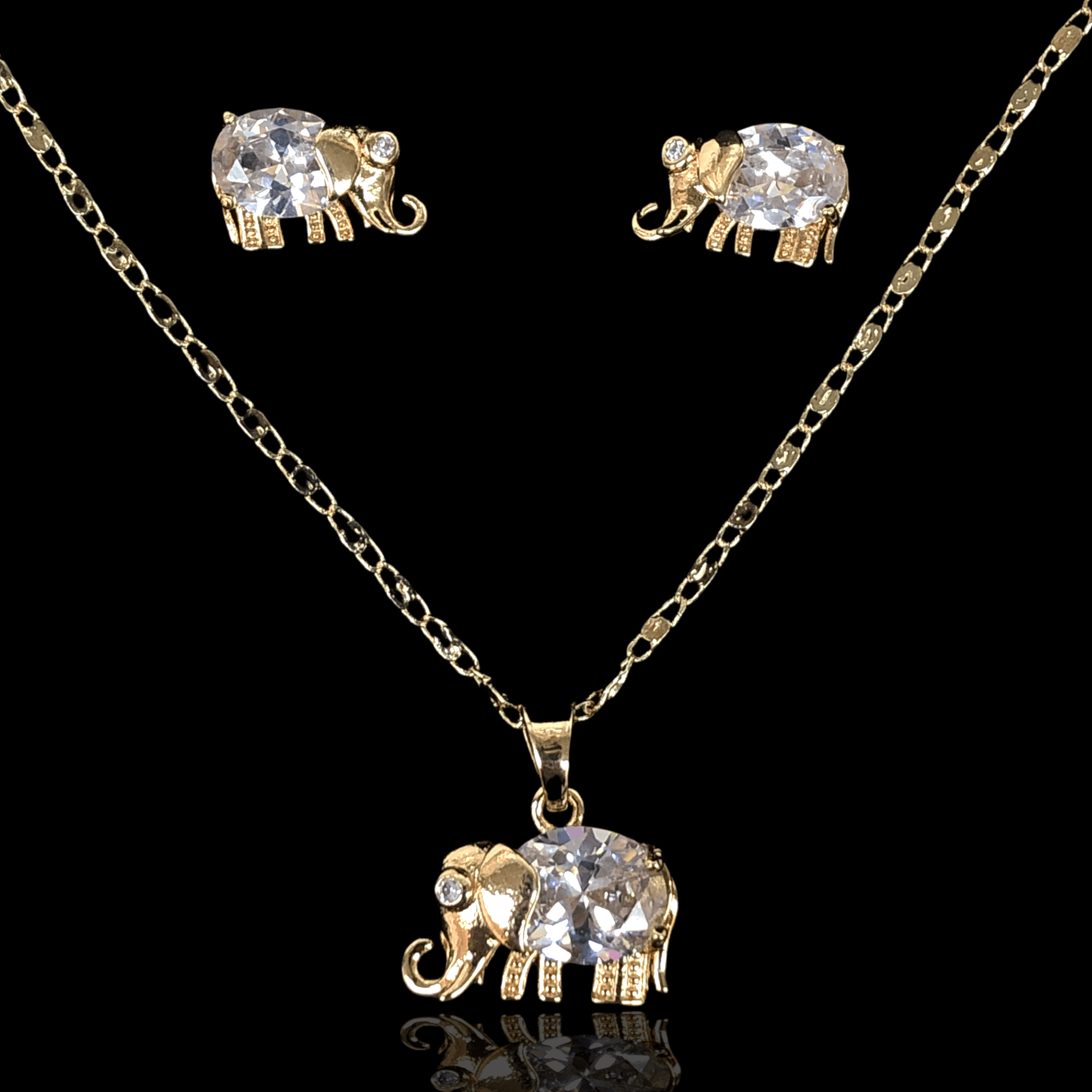 OLXS 0038 -18K Gold Filled Oro Laminado SET - KUANIA