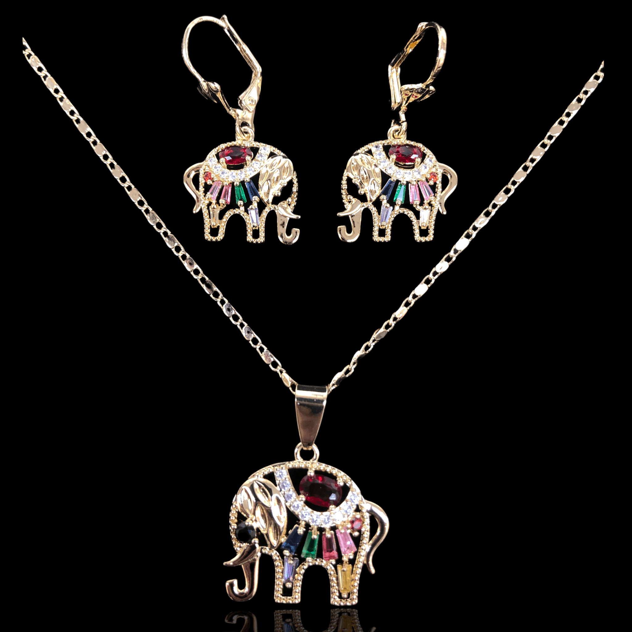 OLXS 0039 -18K Gold Filled Oro Laminado NEW, SET - KUANIA