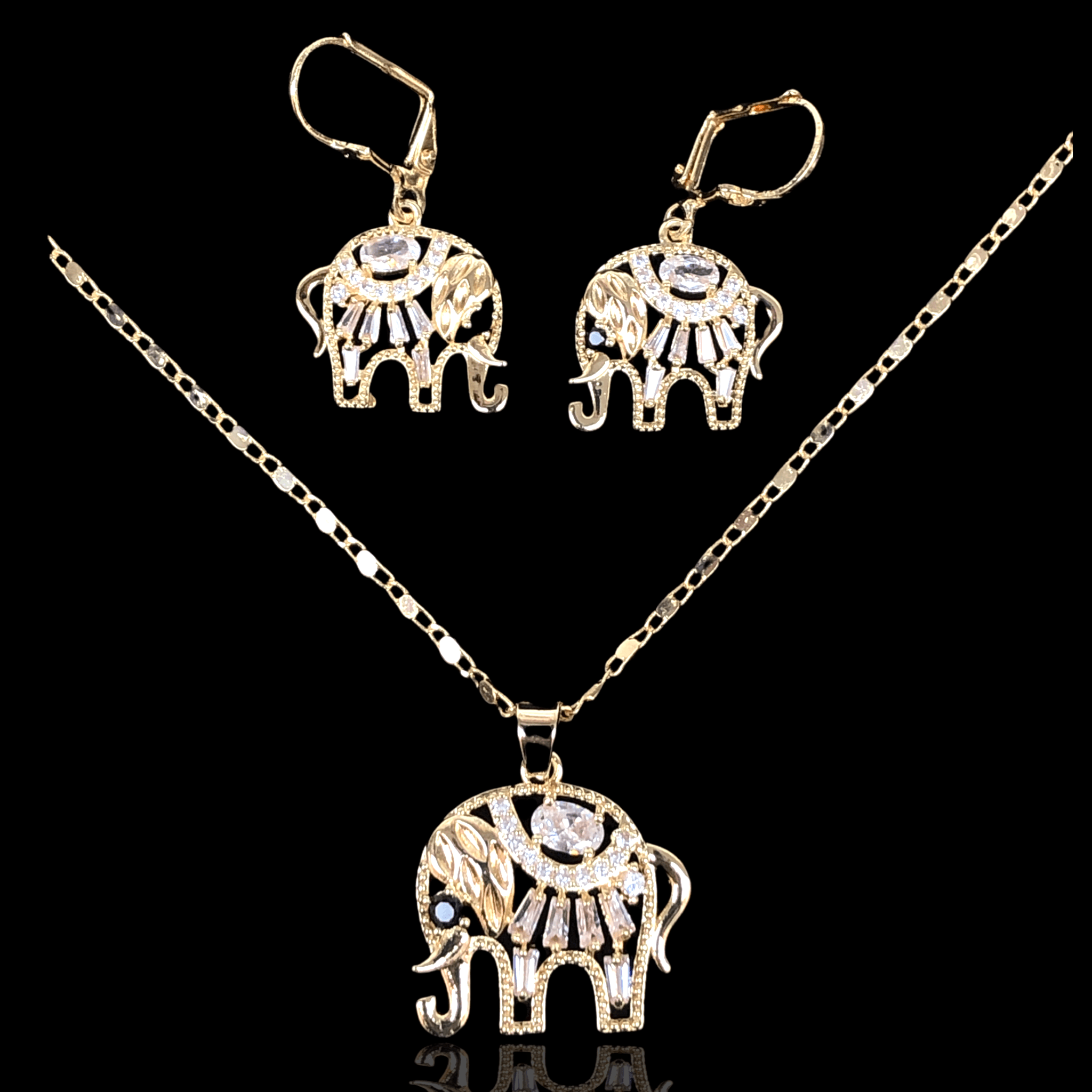 OLXS 0039 -18K Gold Filled Oro Laminado NEW, SET - KUANIA