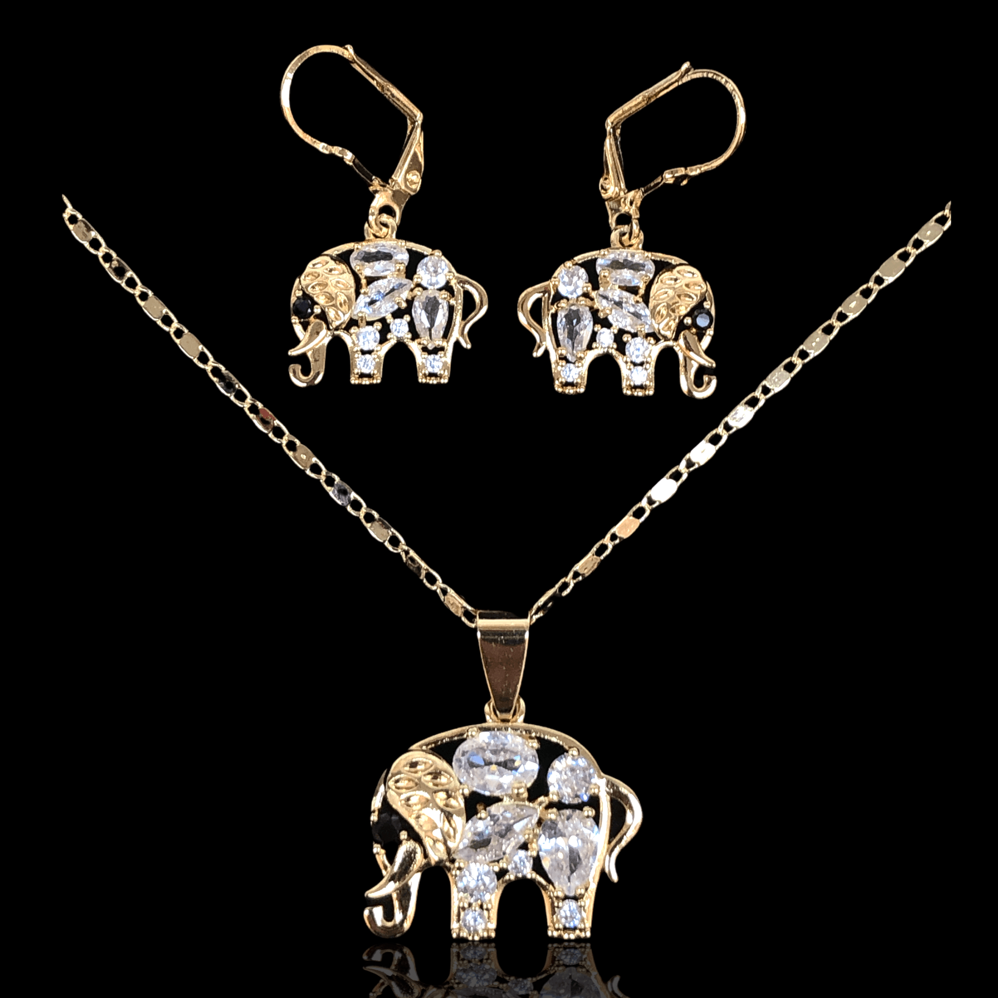 OLXS 0040 -18K Gold Filled Oro Laminado SET - KUANIA