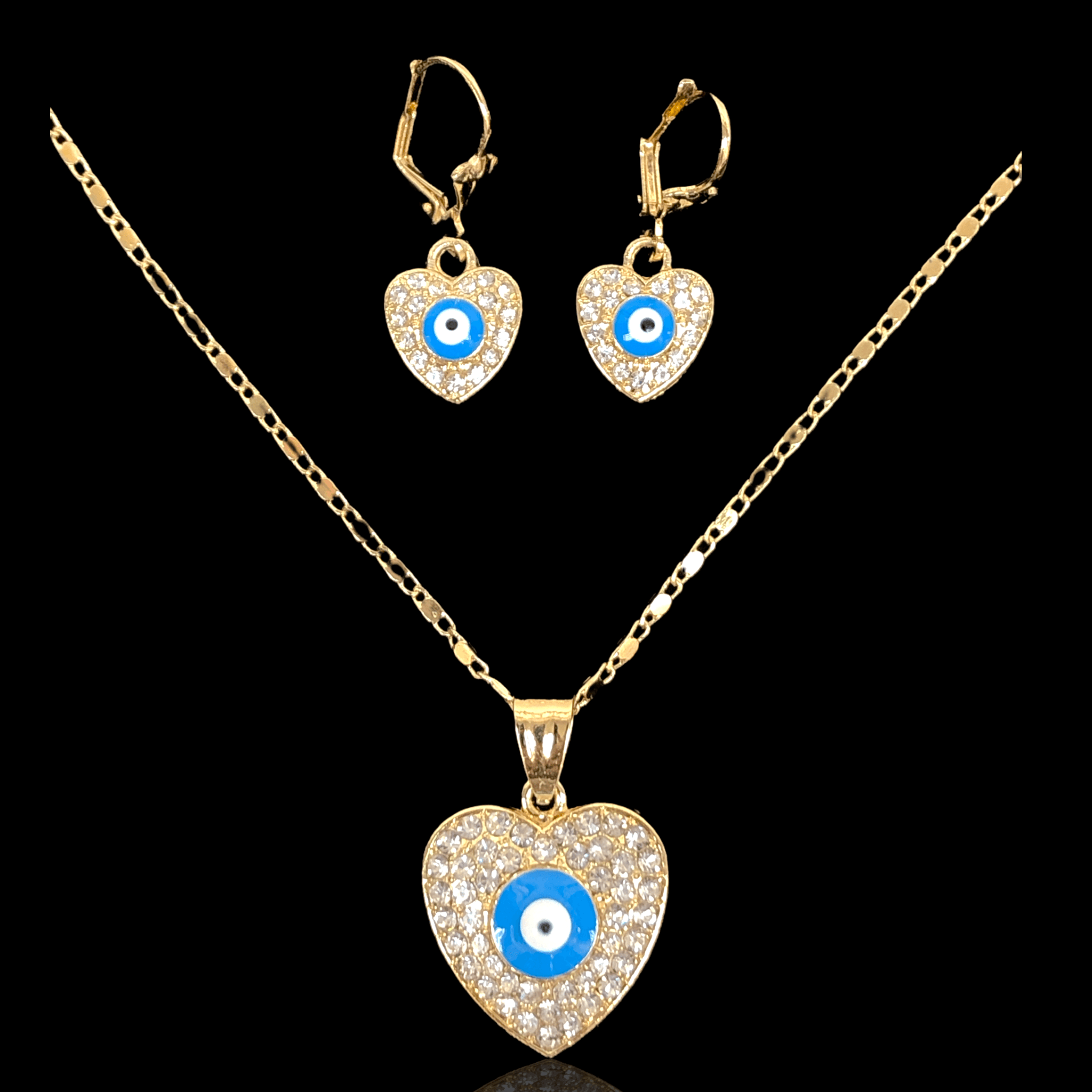 OLXS 0051 -18K Gold Filled Oro Laminado NEW, SET - KUANIA