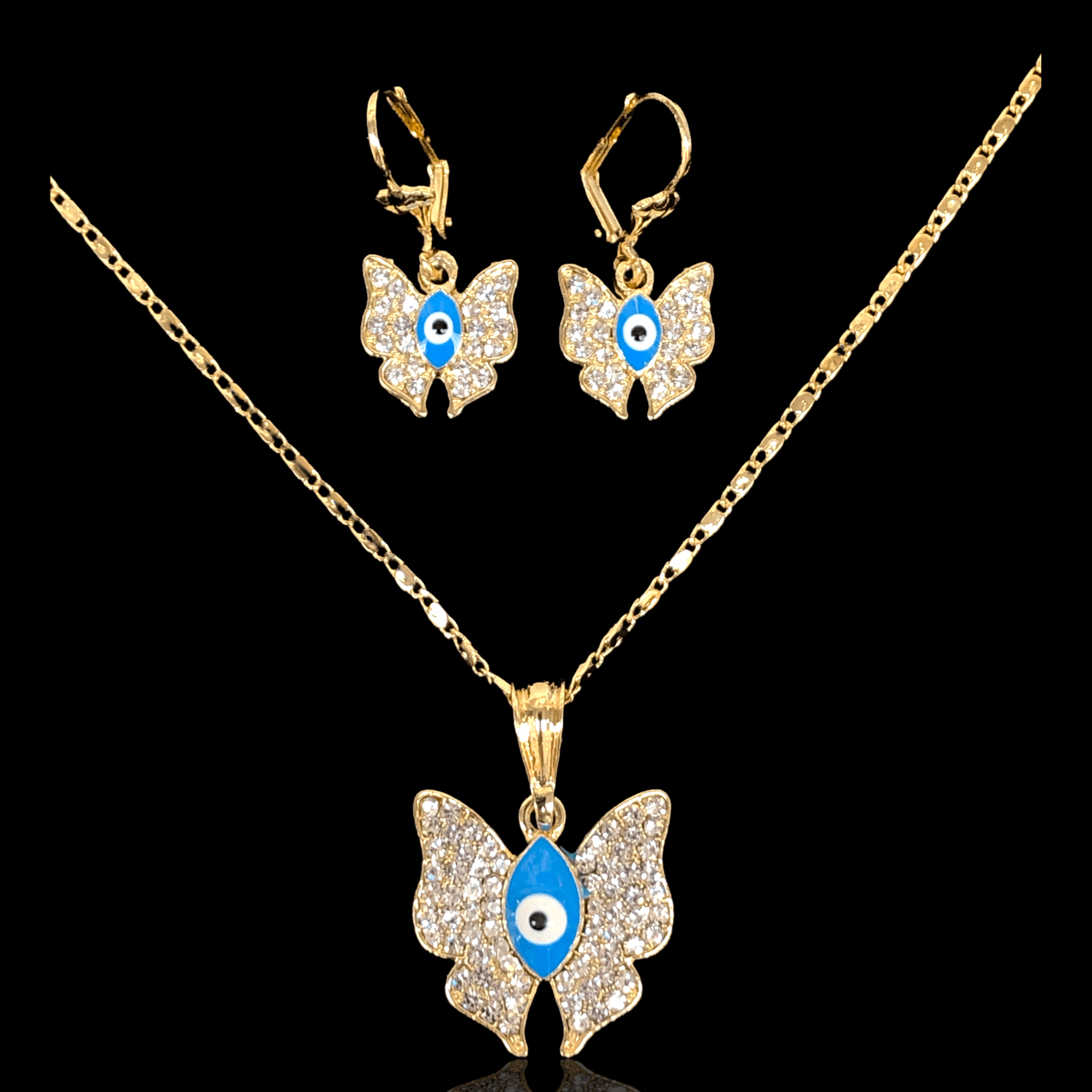 OLXS 0052 -18K Gold Filled Oro Laminado NEW, SET - KUANIA