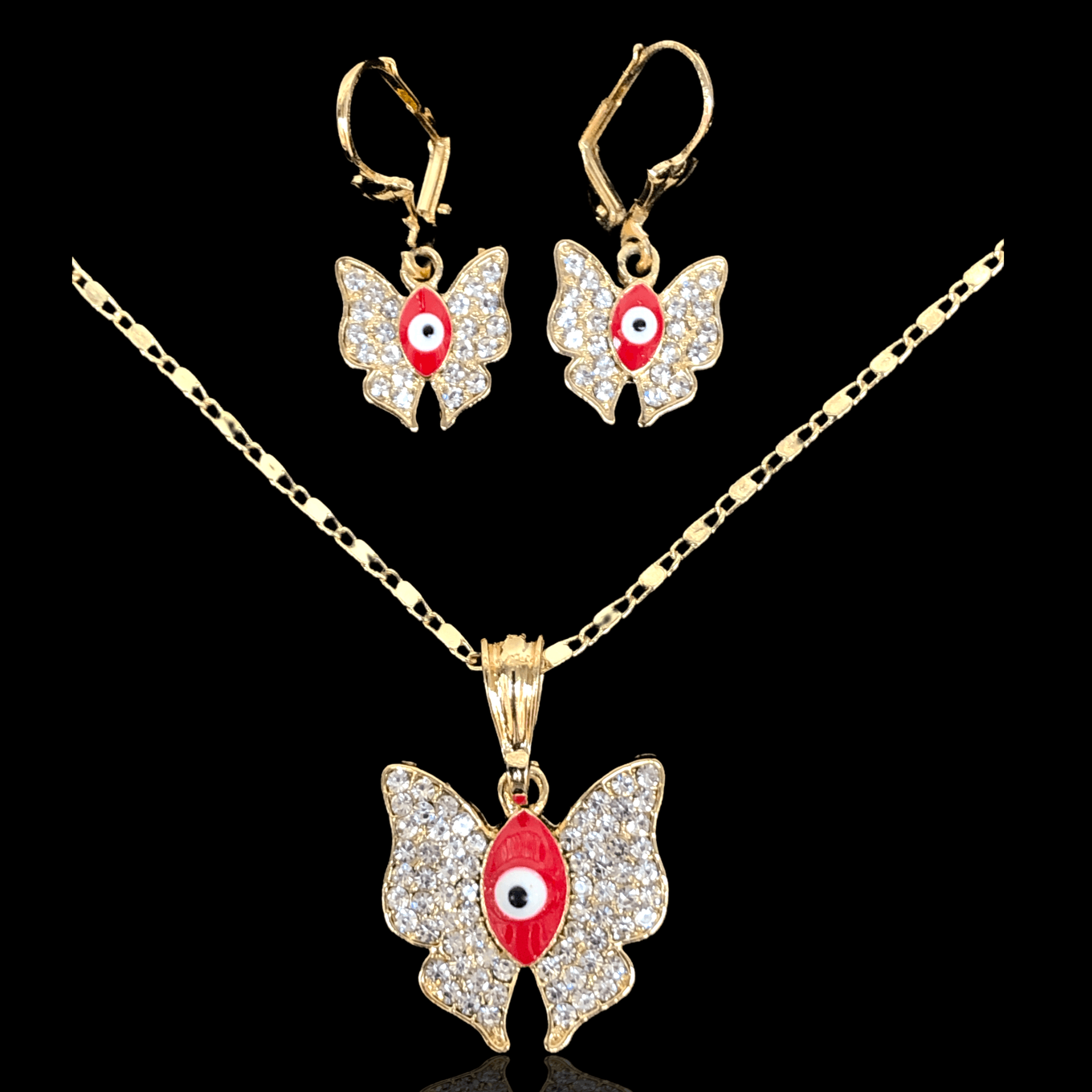 OLXS 0052 -18K Gold Filled Oro Laminado NEW, SET - KUANIA